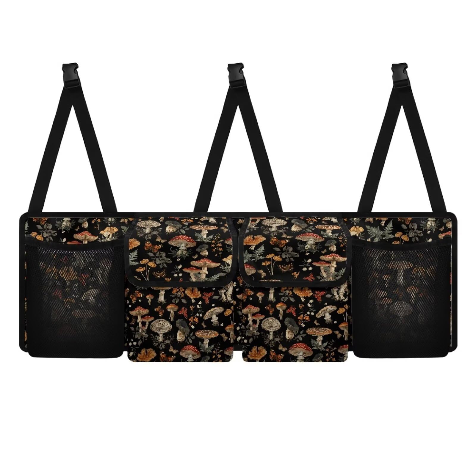 Oramclsy Mushroom Car Trunk Organizer,Large Capacity Car Storage Organizer,Hanging Foldable Car Organizers and Storage Car Interior Accessories