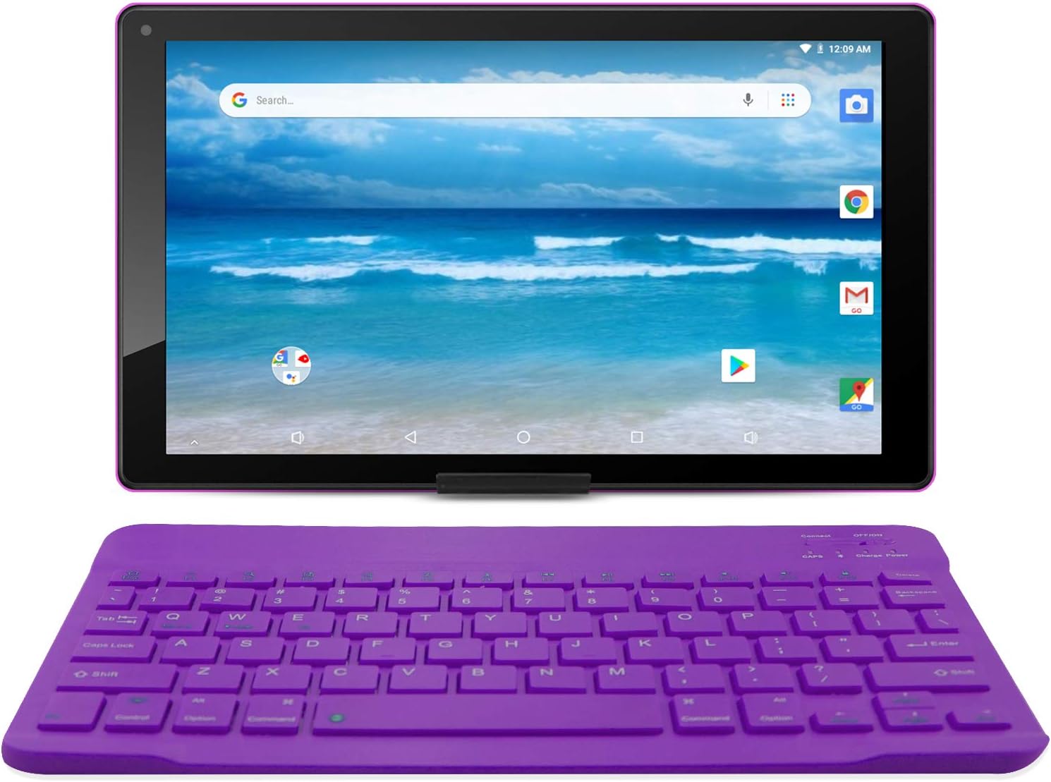 Azpen 10.1 inch Android 8.1 Oreo HD Tablet, Google Certified Tablet, Bonus- Bluetooth Keyboard, Case and Stand Included (Purple)