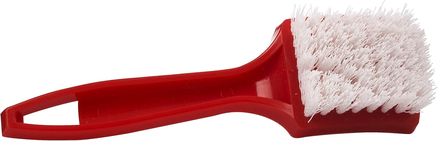 Stephanie Imports Made in USA 8" Poly White Wall, Tire, Upholstery and Carpet Brush