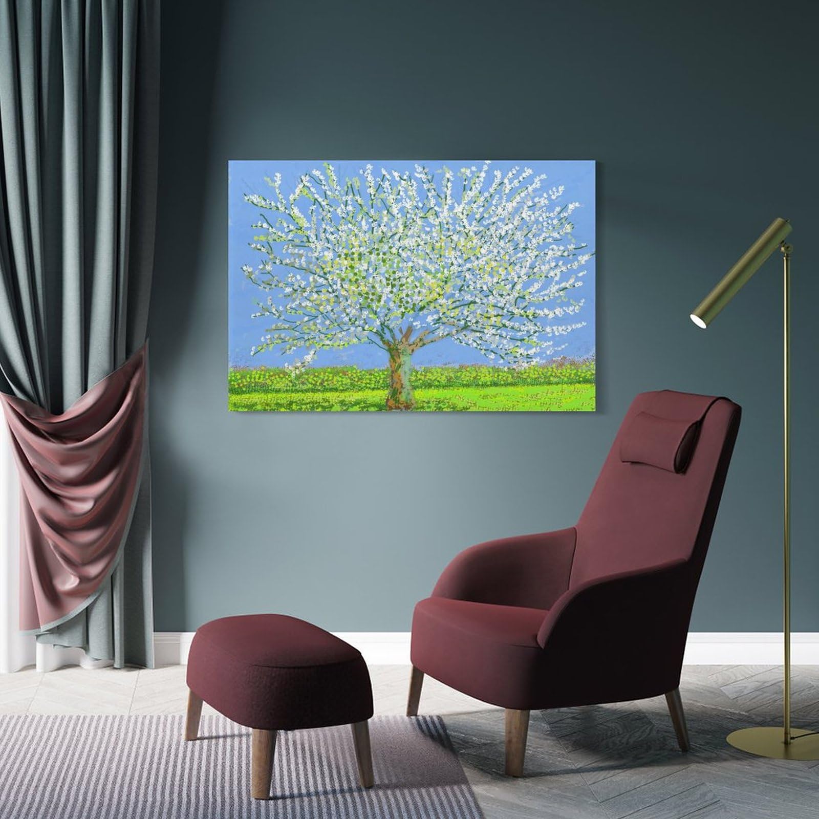 Amazon.co.jp: David Hockneyデイヴィッド・ホックニー絵画 花ポスター
