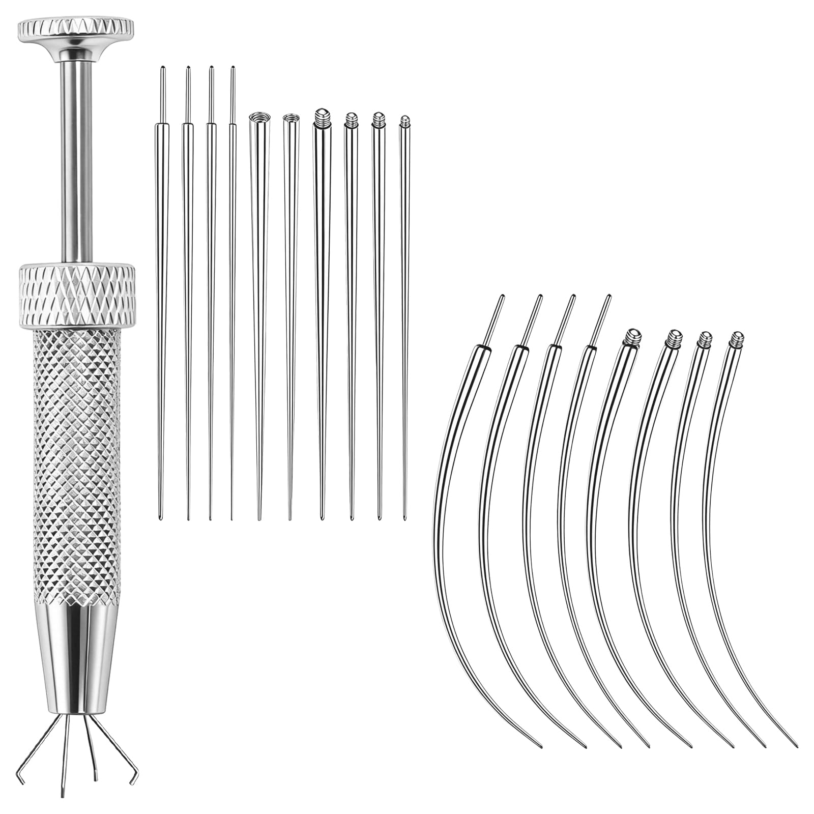 Zouwel 19PCS Piercing Ball Grabber and Opener Set, Stainless Steel