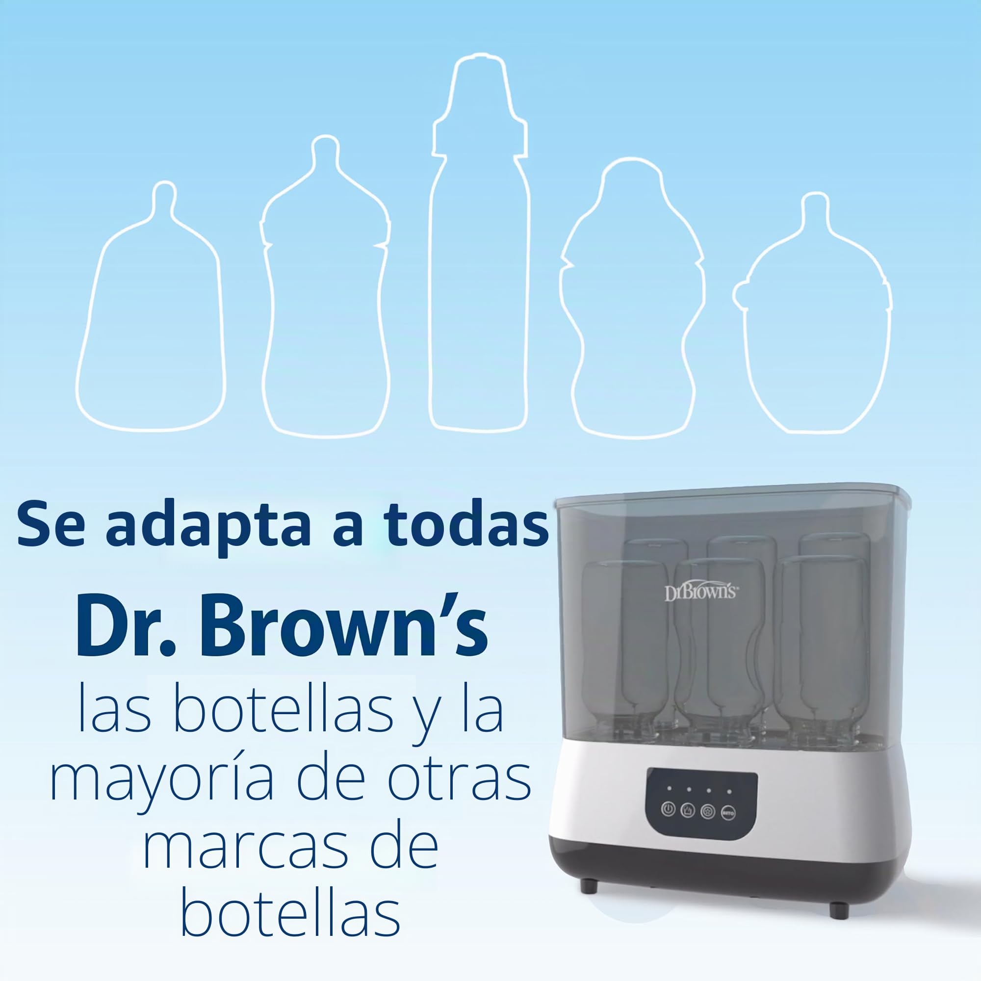Dr. Brown's Clean Steam biberón y chupete esterilizador y secador