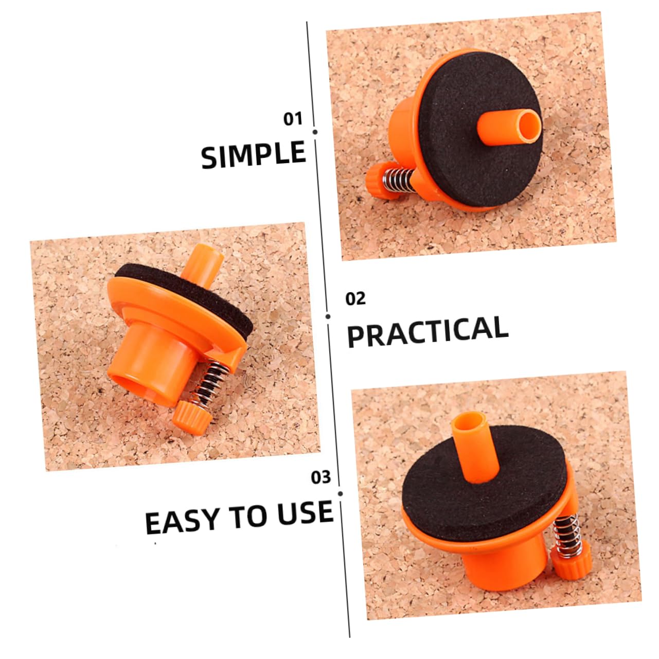 ibasenice 3pièces -hat Cymbal Holder Avec Support Pour Batterie Accessoire Pour Positionner Cymbales Sécurité