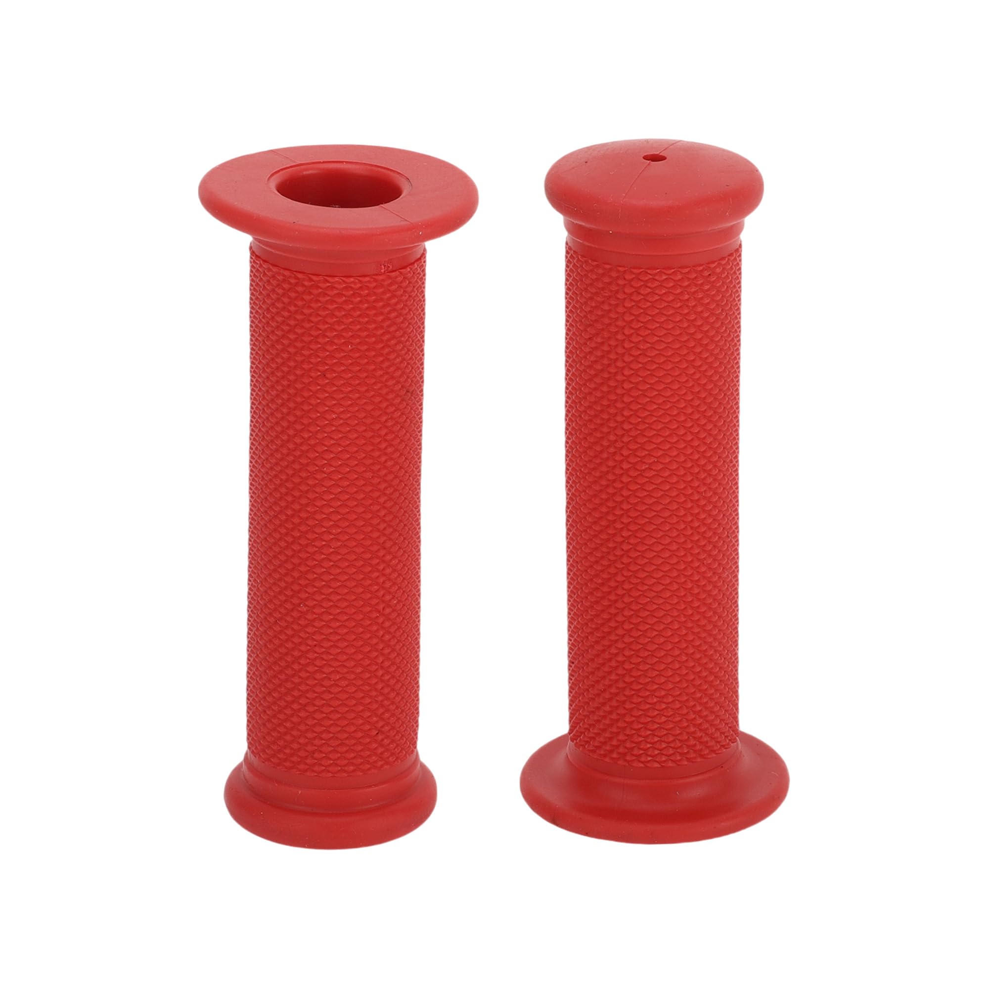 TUCKBOLD Bike Handlebar Grips Covers 117mm Long Lightweight | Bicycle End Grips Protector Red 1 Pair