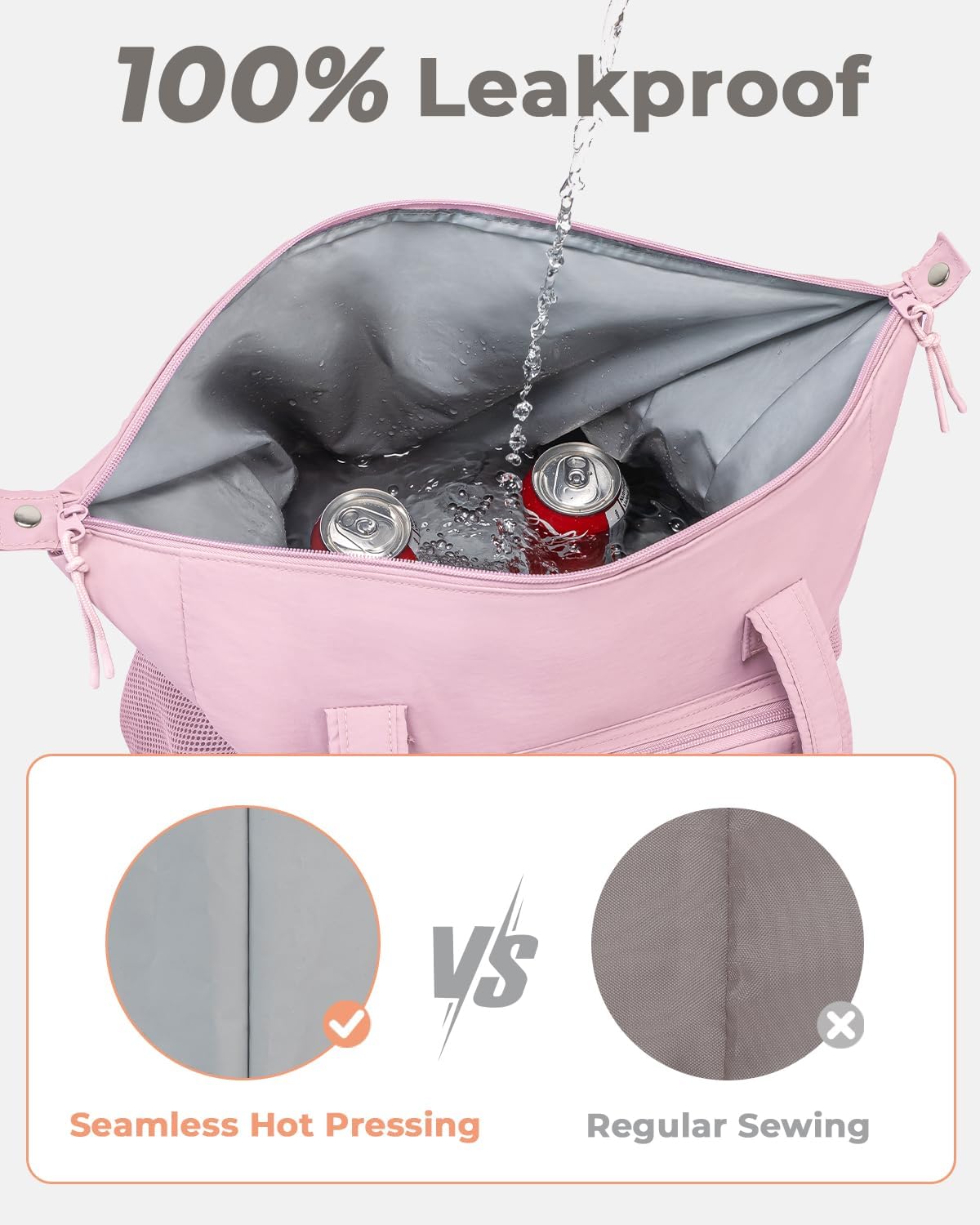 Puffer Cooler Bag 35 Cans Insulated Soft Cooler for Women Lightweight Ice Chest Leakproof & Portable Lunch Coolers for Picnic, Beach, Camping, Work, Travel, Trip
