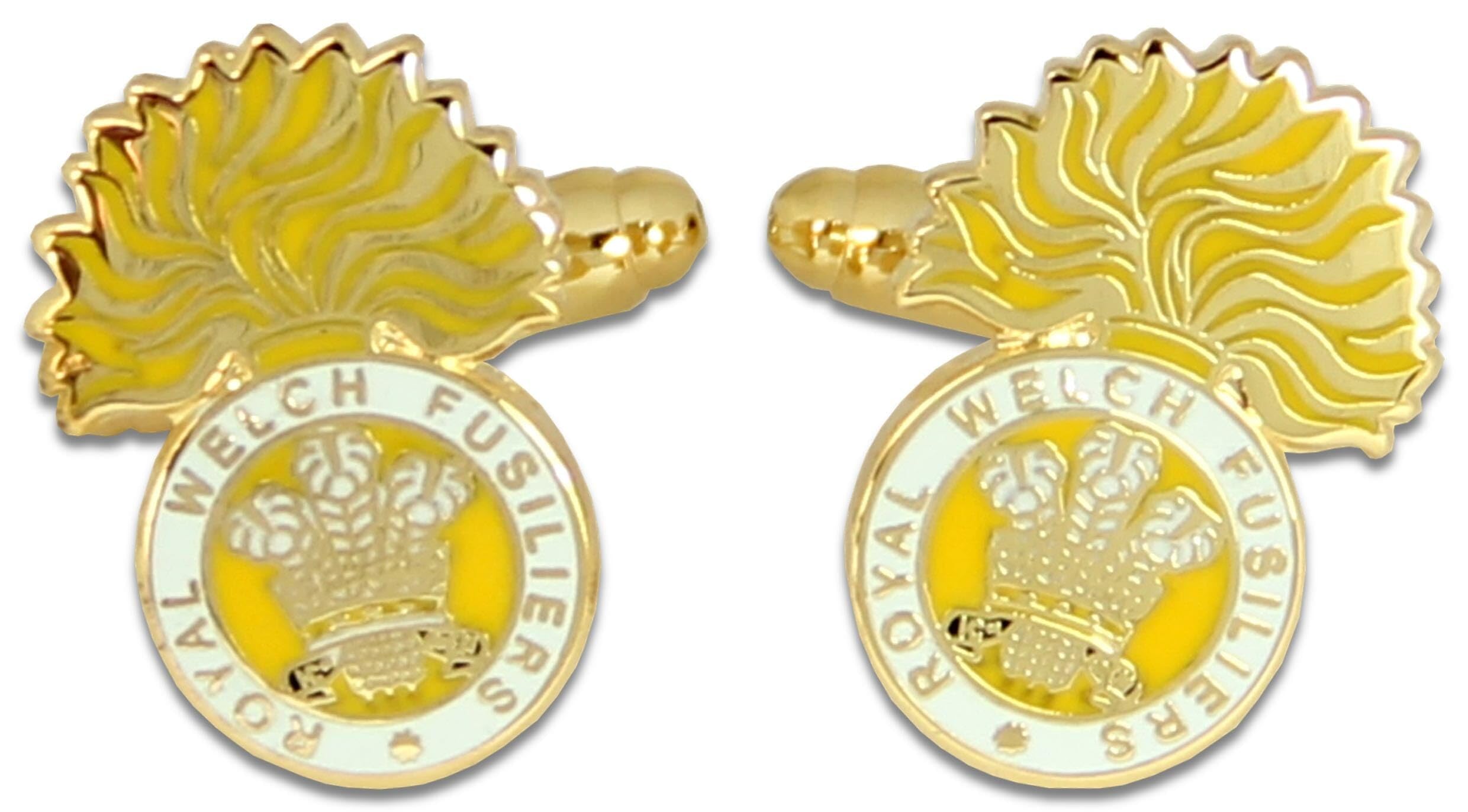 The Regimental Shop Men's Blue/Pink Royal Welch Fusilliers Regital Cufflinks