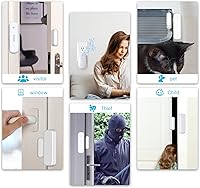 Vista 7 de Timbre de puerta, timbre de sensor de puerta para puertas abiertas – Timbre de puerta con alcance de operación de 150 metros 52 timbres Volumen