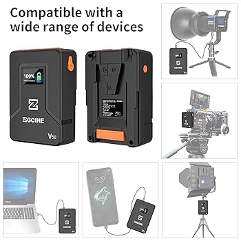 ZIFON BP380 Vマウントバッテリー 充電器付き① ZIFON BP380 Vマウントバッテリー 充電器付き①