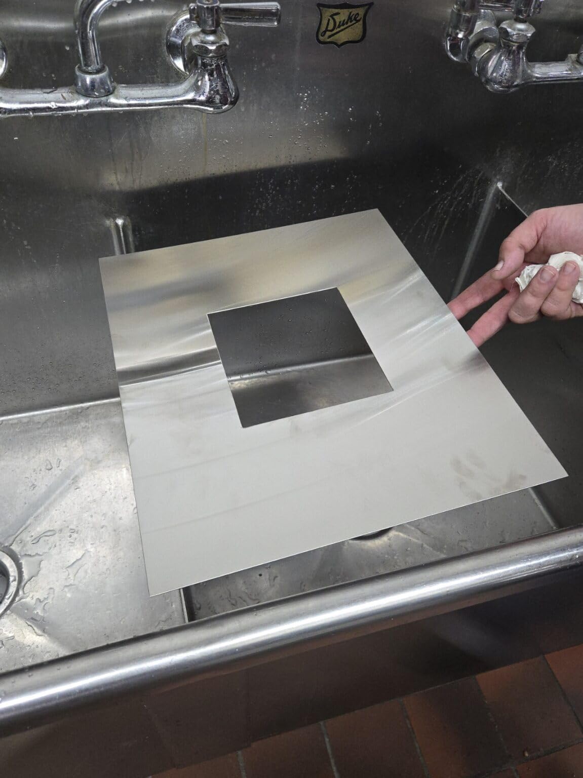 rattleware Knockbox Bezel, Stainless Steel, 5.98?x5.51? Hole, 15.75?x13.11?, for Squarish Knockboxes