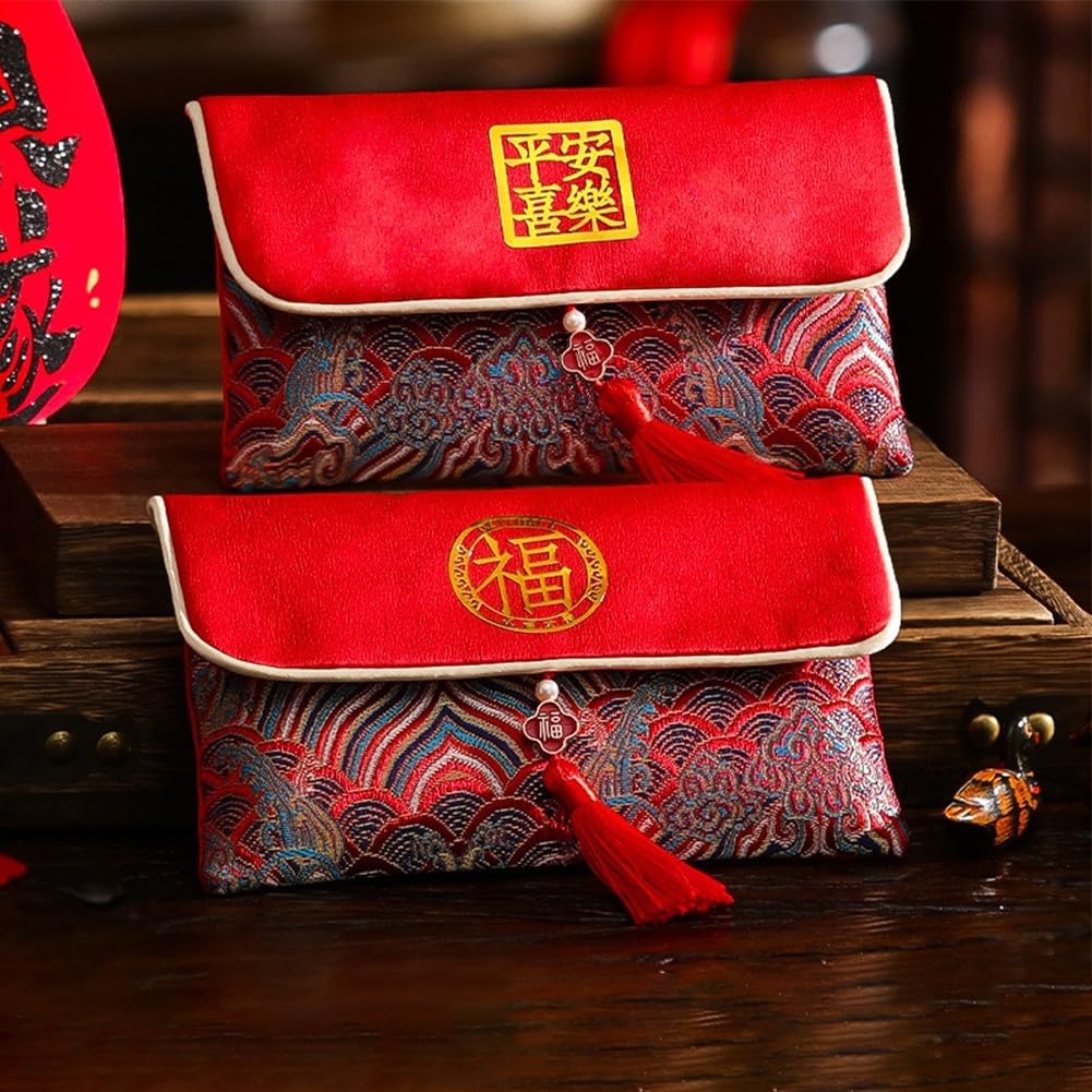 Buste Rosse di Seta Cinese Hong Bao per Capodanno Lunare Festa di Primavera