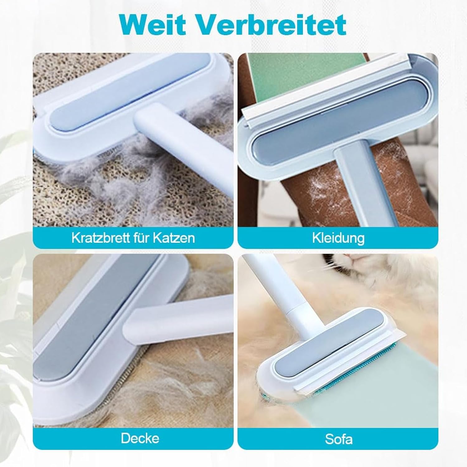 Pet Hair Remover, Pet Lint Remover for Clothes, Cat Hair Remover, Multipurpose Household Cleaning Brush, Reusable Dog Cat Hair Removal Brush for Clothing, Couches, Shoes - Image 8