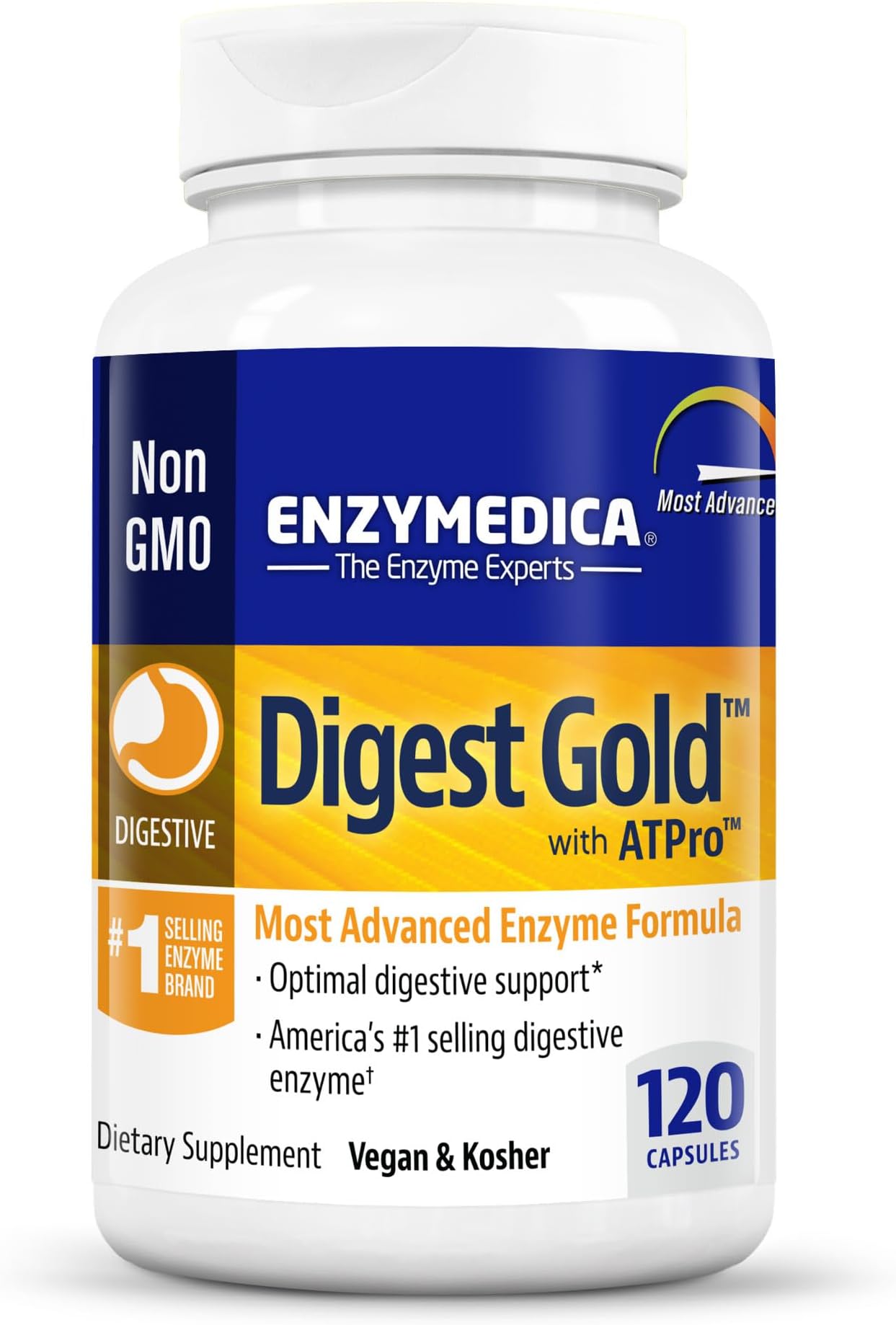 Enzymedica Digest Gold + ATPro, Maximum Strength Digestive