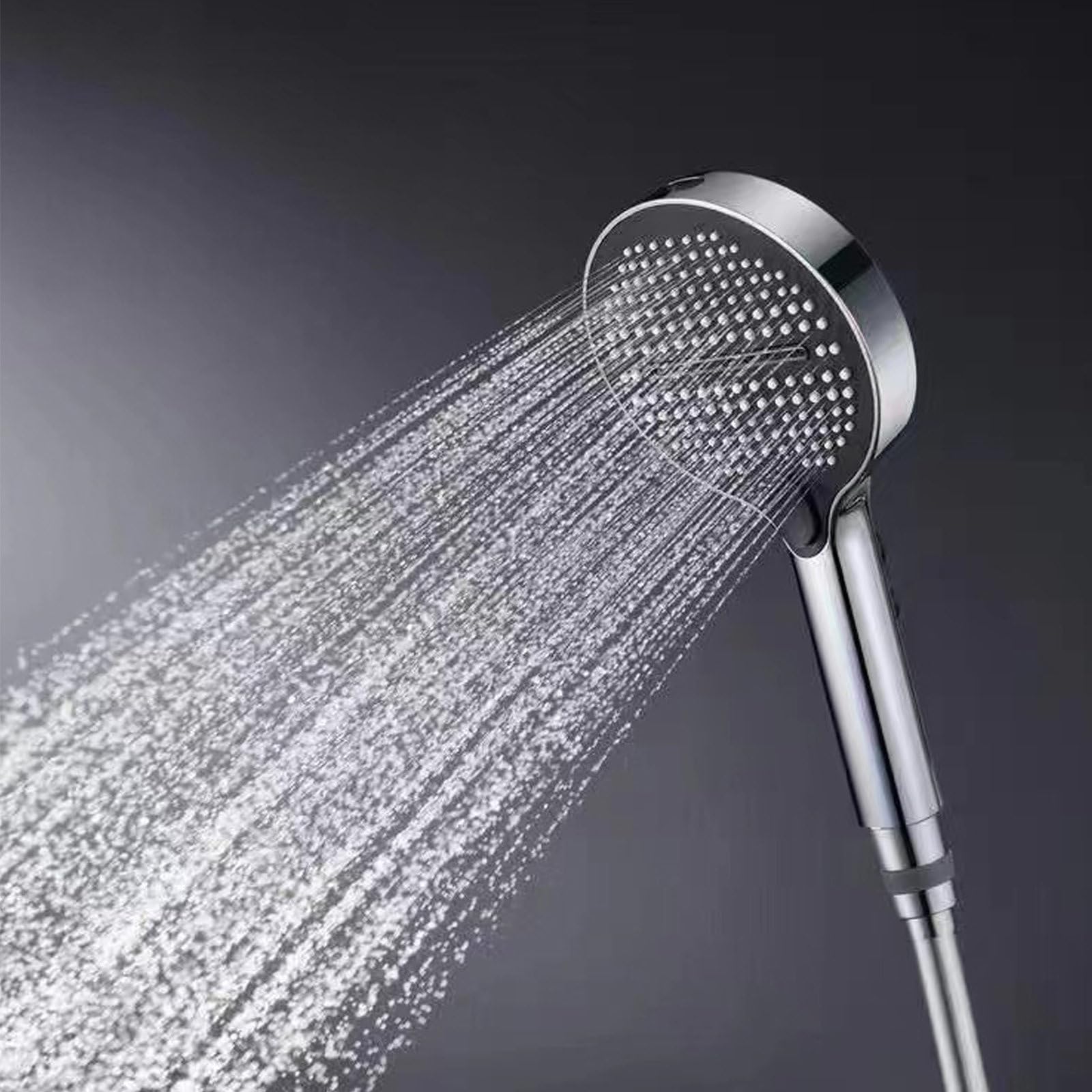 Alcachofa De Ducha, Cabezal De Ducha, 5 Modos De Chorro, Alta Presión, Boquillas De Silicona Antical, Acabado Cromado, Compatible Universalmente, Ahorro De Agua