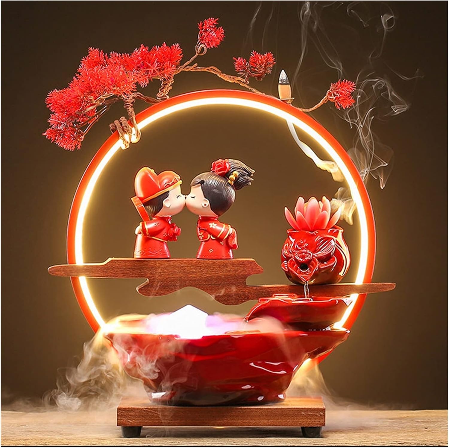 Moisture Indoor Water Fountains Ceramic Tabletop Water