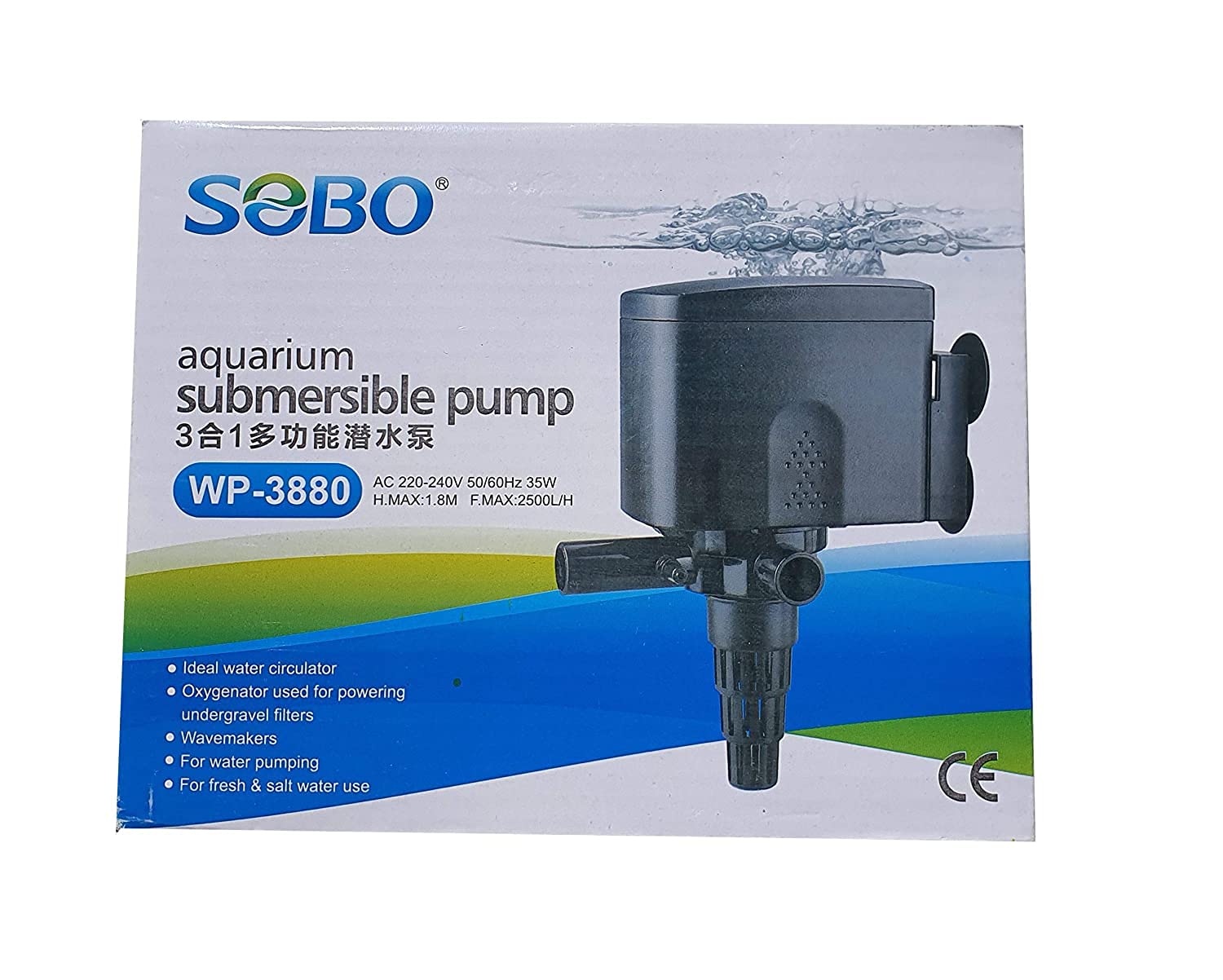 Lovely Pets Kingdom – SOBO WP-3880 Aquarium Power Head F.Max 2500 l/h (B09C6BRS91) Amazon Price History, Amazon Price Tracker