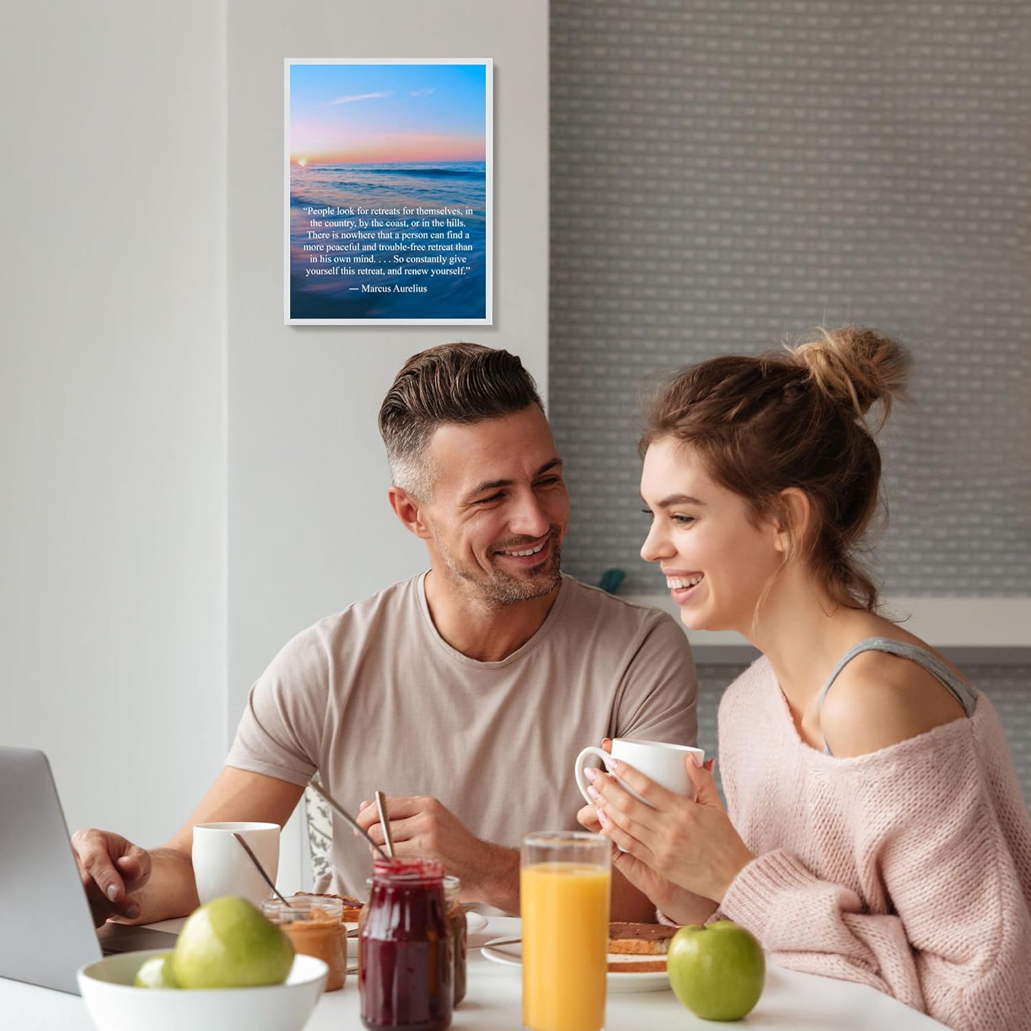 AMERICAN LUXURY GIFTS Marcus Aurelius Quote - Minimalist Wall Art - Modern Desk Decor, Classroom - 8x10 Unframed Print - Image 4