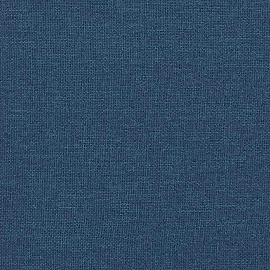 Poltrona relax elettrica con rivestimento in tessuto blu, schienale regolabile fino a 135 gradi, robusta struttura in legno e metallo, comoda poltrona imbottita per soggiorno e angolo lettura