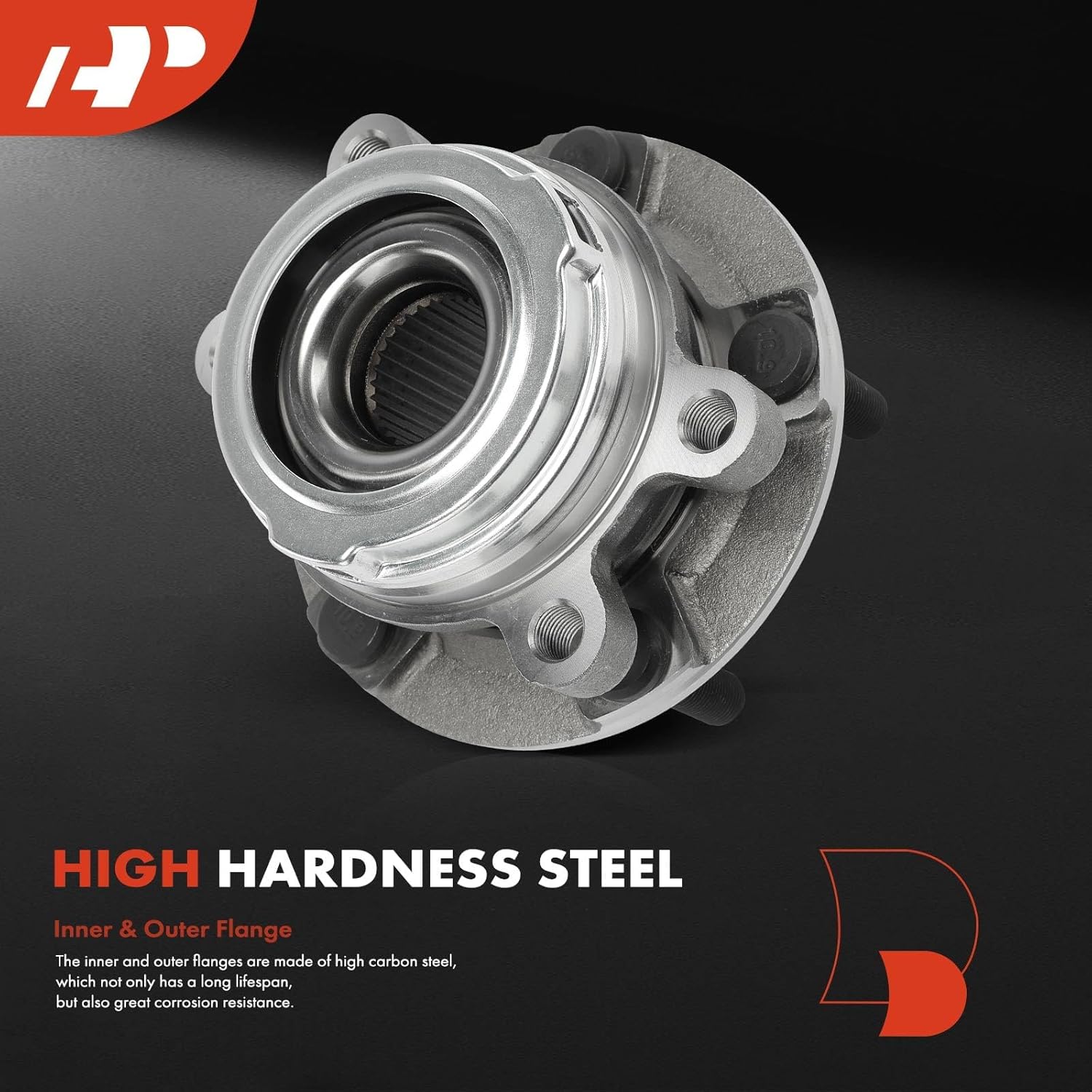 A-Premium 2 x Front Wheel Bearing and Hub Assembly with 5-Lug Compatible with Nissan Murano 2009-2014, Quest 2011-2017