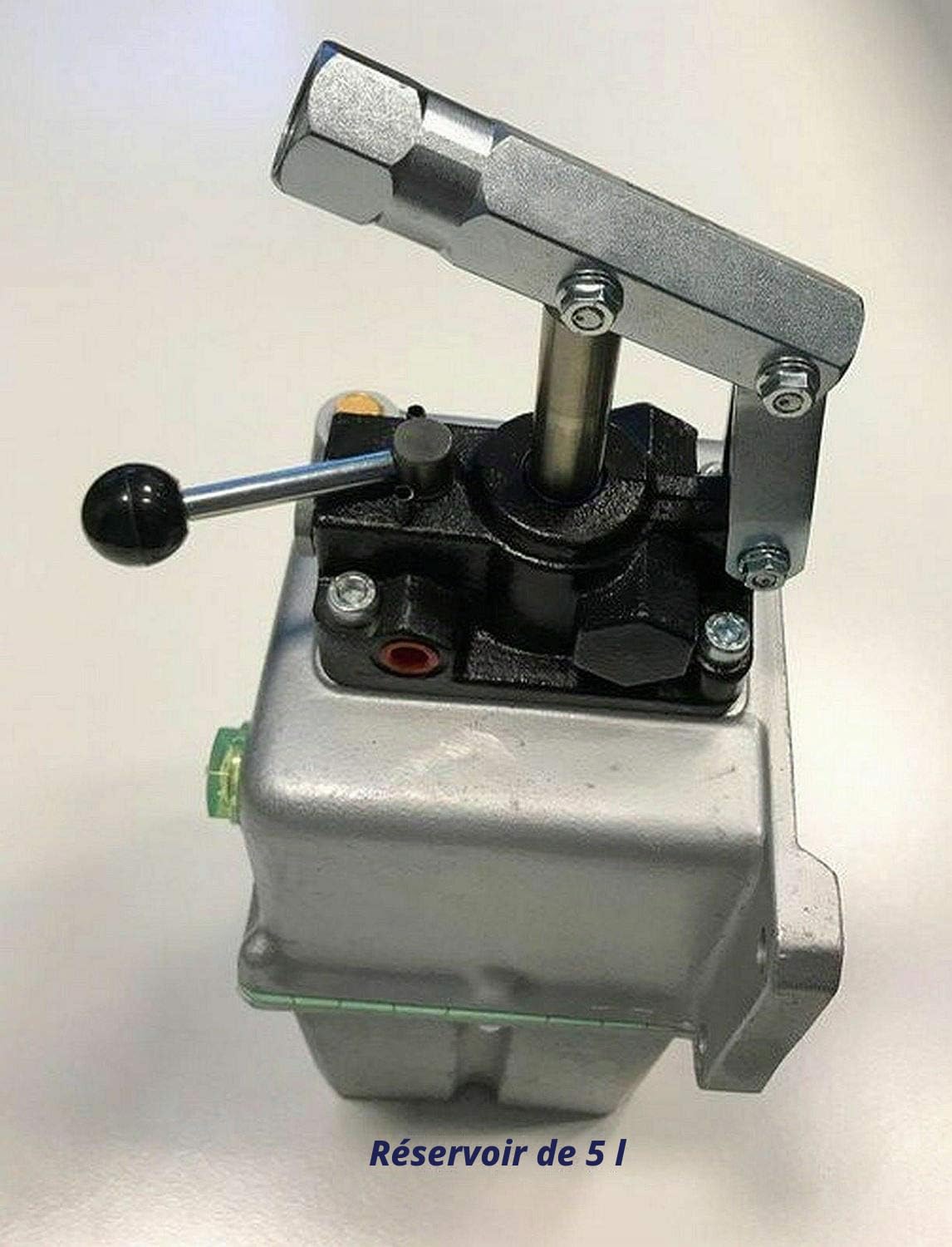 Hydraulik Pompe à main 45 cm³ double action + Réservoir 5L