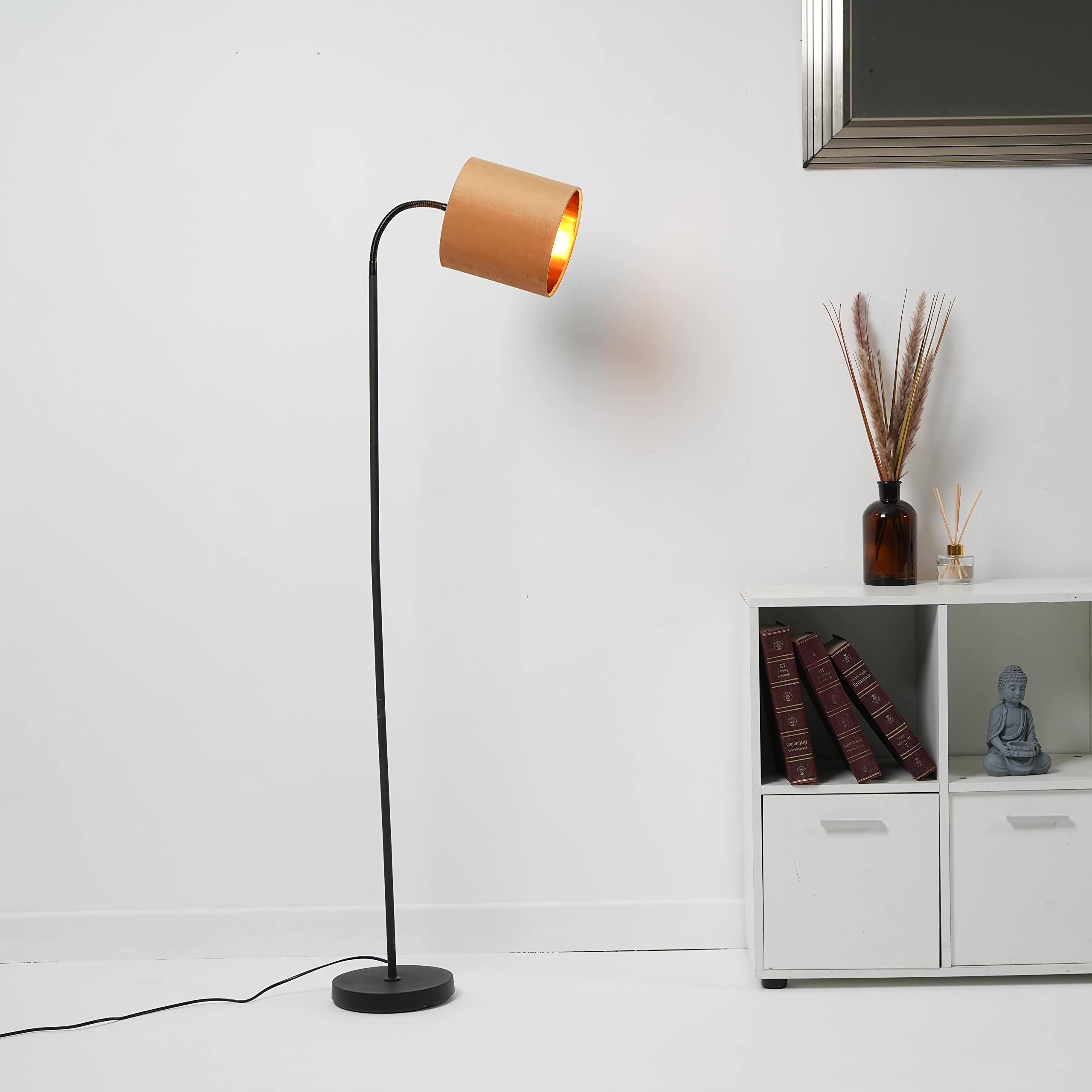 K LIVING Floor Lamp - Velvet - Yellow