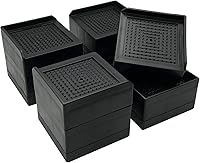 Vista 20 de Elevadores de Cama, Elevadores de Muebles de Tamaño Grande, Bloques Ajustables de Elevación de 1/2/3/4/5/6/7/8/9/10 Pulgadas para Cama, Sofá