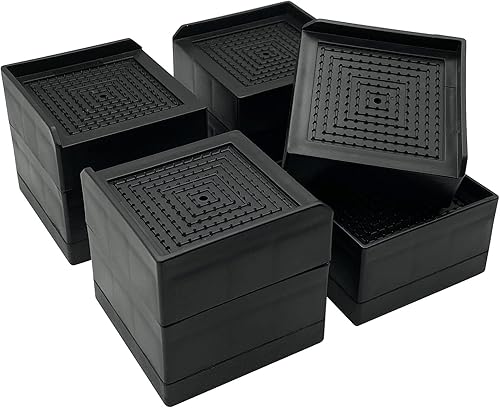 Miniatura 8 de Bed Risers, Furniture Raise Blocks, 2,3 or 4 inch Stilts Heavy Duty for Bed Couch Desk Sofa Table Lifts, Furniture Legs Lifters Support up to 1300