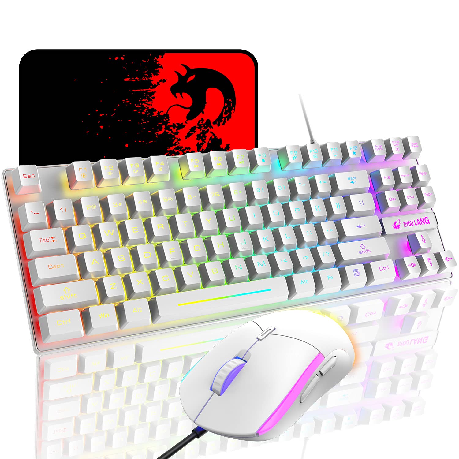 Amazon.co.jp: 有線ゲーミングキーボード マウス セット メンブレン