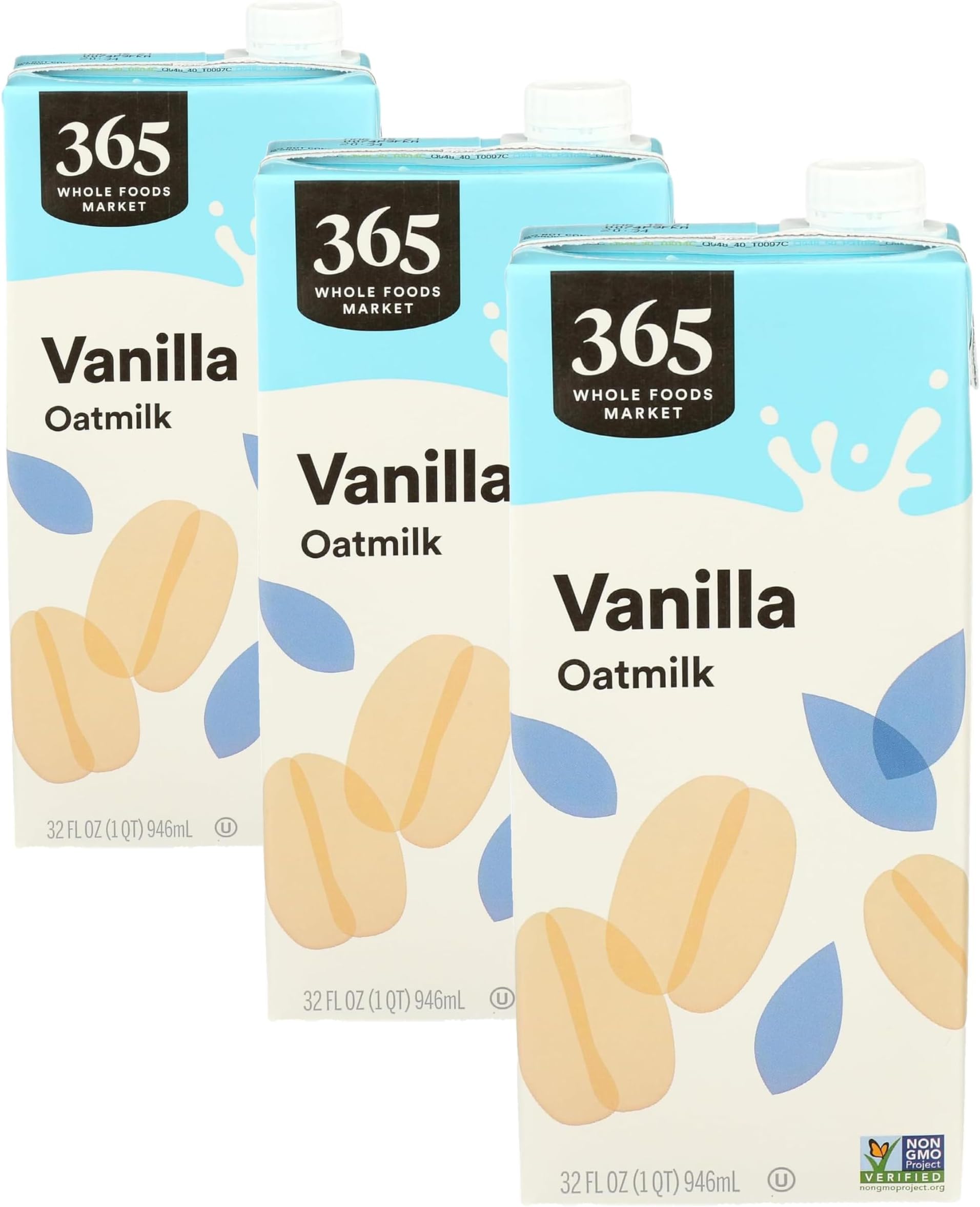 365 by Whole Foods Market, Vanilla Oatmilk, 32 Fl Oz (Pack of 3)