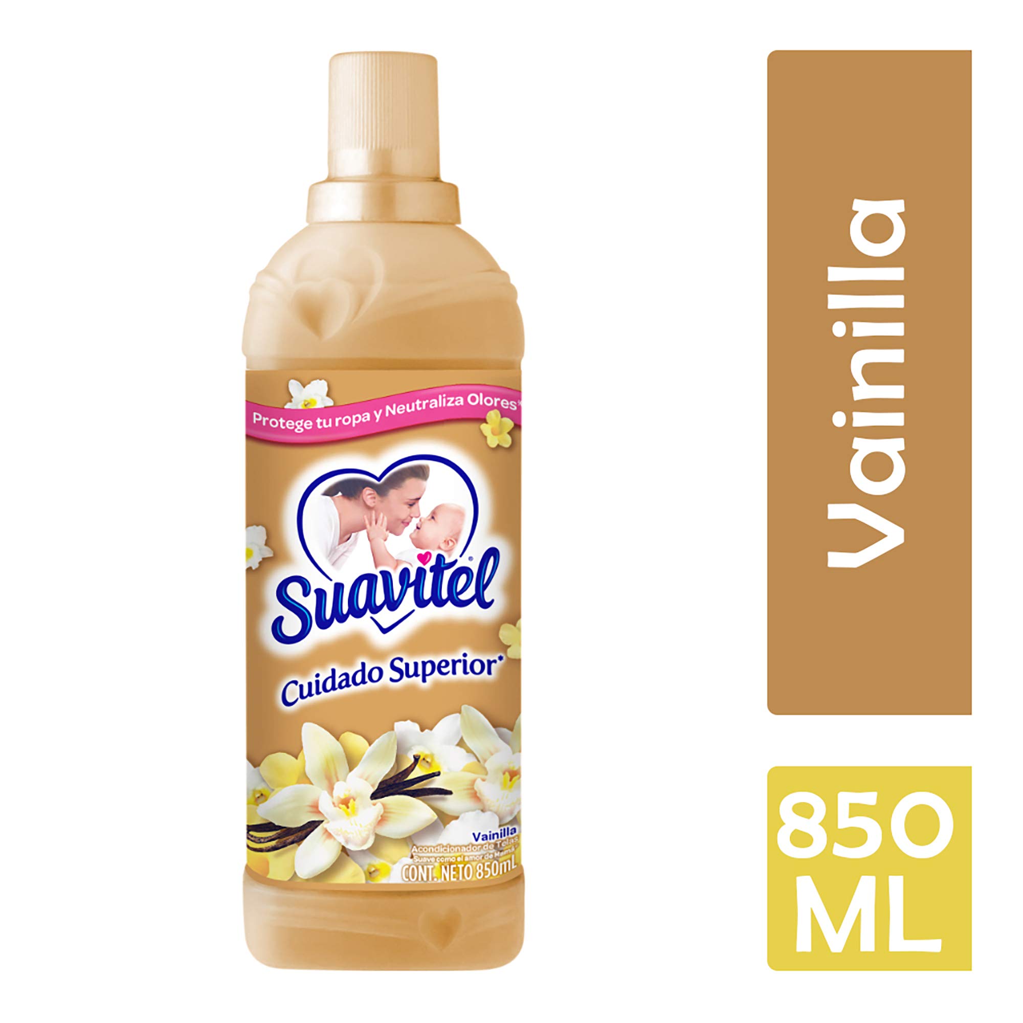 Suavitel Suavizante de Ropa Cuidado Superior, Vainilla, 850 ml com mx Salud y Cuidado Personal