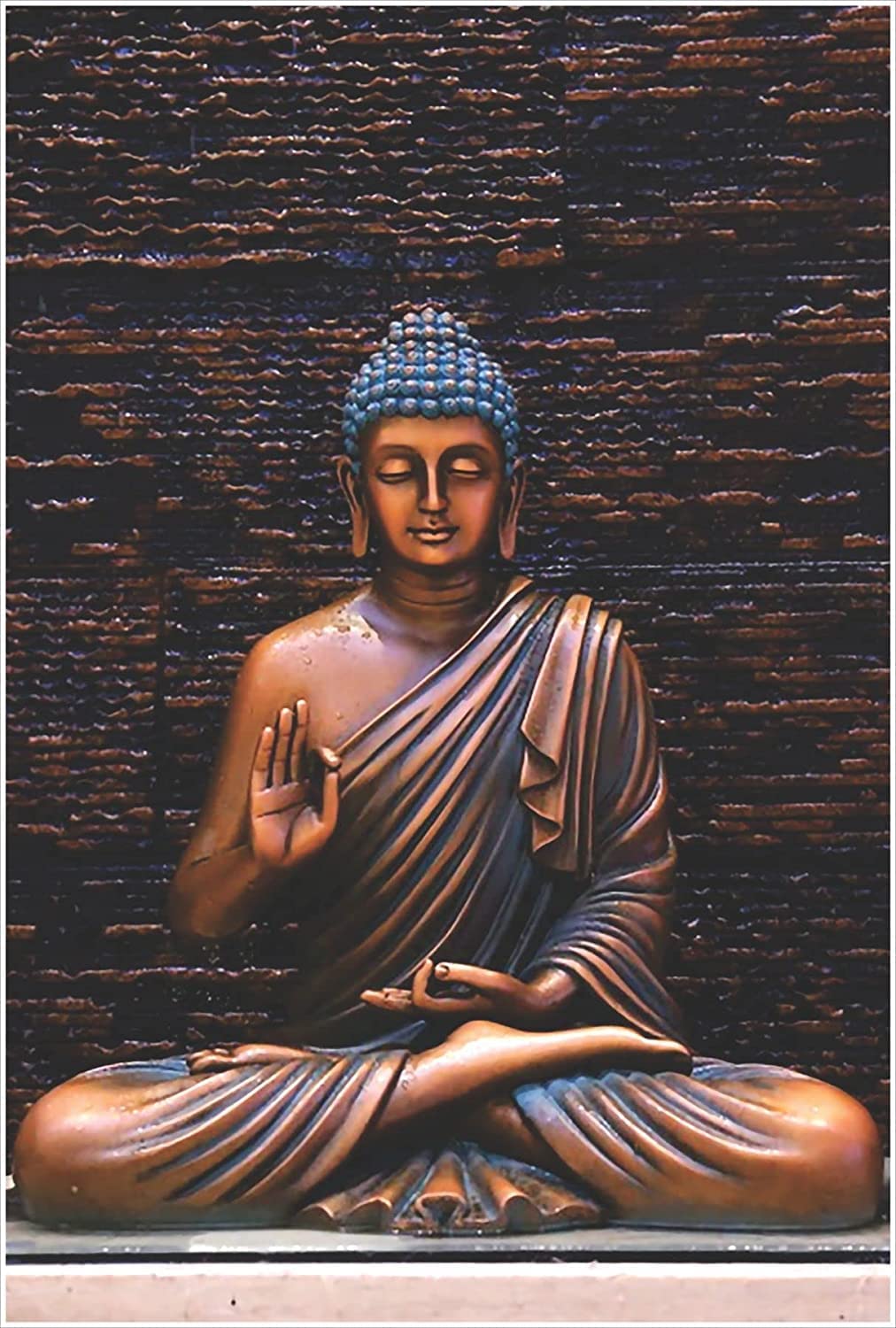 PRINIX Decor Gautam Buddha Vinyl Reusable Self-Adhesive Sticker | Wall Reusable Self-Adhesive Sticker for Living Room/Bedroom/Office Size - 60 Cm X 90 Cm (B0D3VFYPLC) Amazon Price History, Amazon Price Tracker