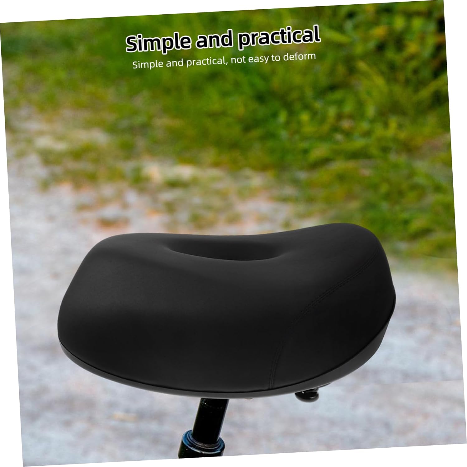 Bike Saddle Cushion Soft Seat Pad for Bicycle Cycling Electric Scooters and Road Bikes Comfort Padding for Men and Women Black
