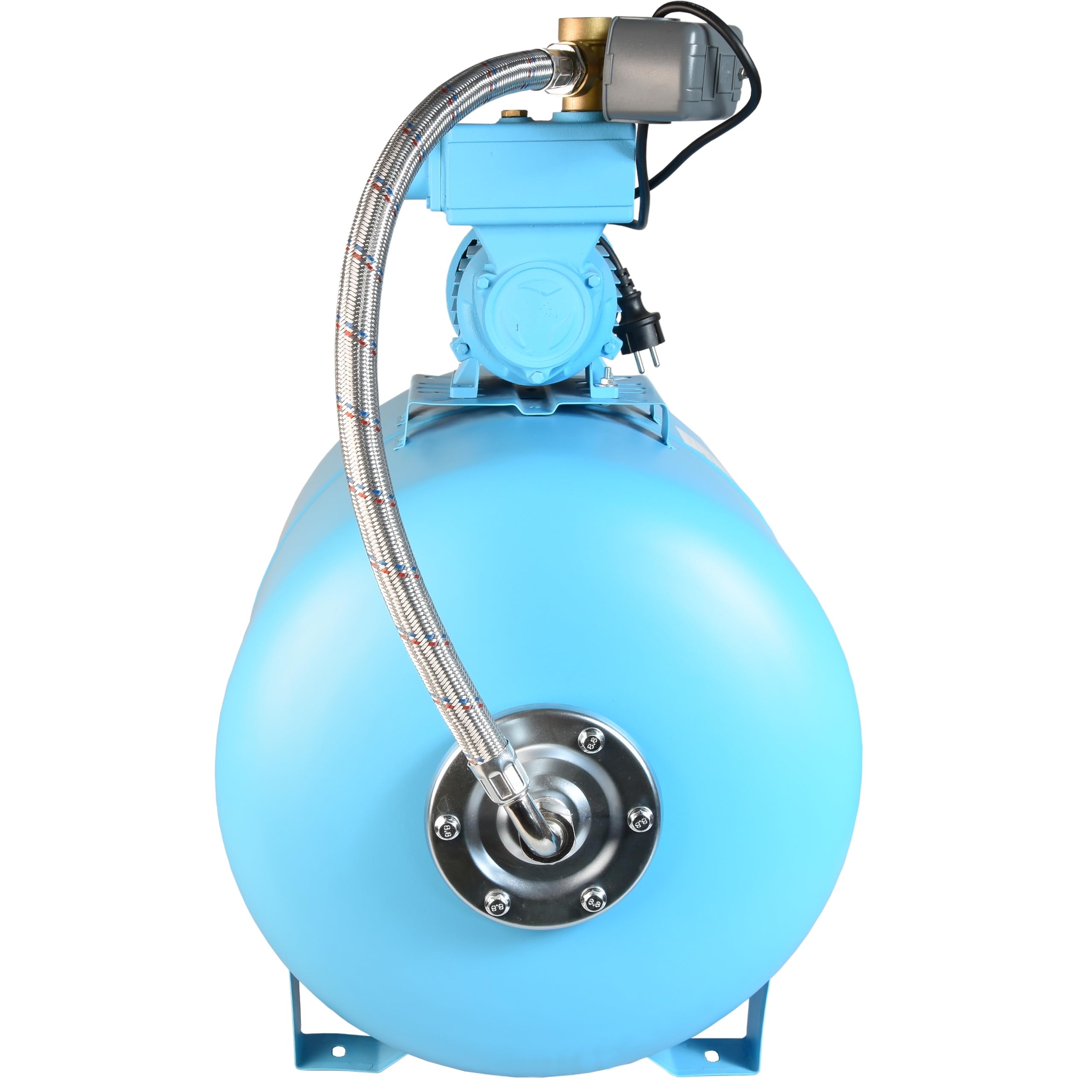 Pompe à Eau WZP 750 avec Réservoir 100L - Pompe de Jardin (750 W, 3000 l/h, Hauteur max 55 m) - Groupe de Surpression Set - Réservoir à Vessie Sous Pression 100 L - Pompe d’arrosage pour Eaux Claires
