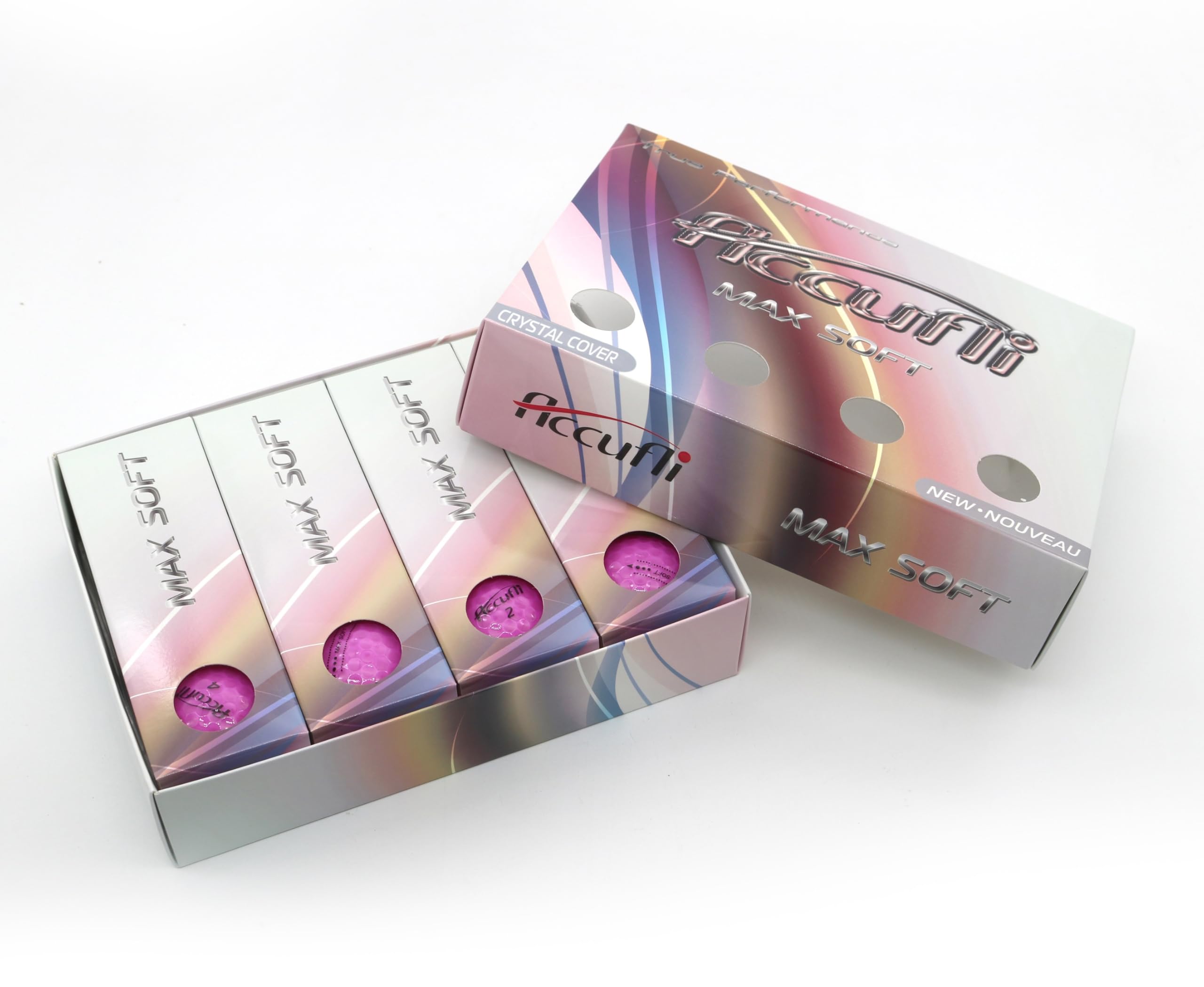 ACCUFLI Max Soft Crystal Golf Balls