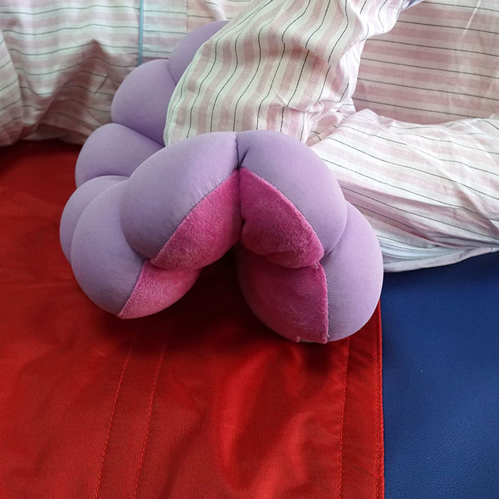 Cojín de Asiento en Forma de Dona: cojín antiescaras para aliviar el Dolor de coxis y cóccix por hemorroides, cojín de Asiento de Silla de Ruedas para Pacientes Mayores, Morado (Morado)