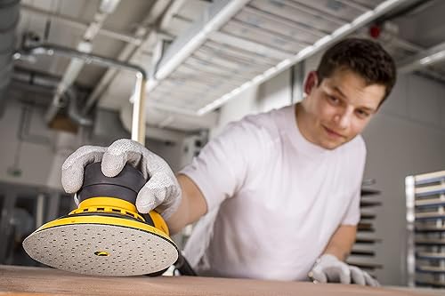 Miniatura 6 de Mirka Papel de lija Iridium Premium Ø 5 pulgadas, gancho y bucle, grano 400, 50 piezaspara lijado de pintura, masilla, imprimación, madera, acero,