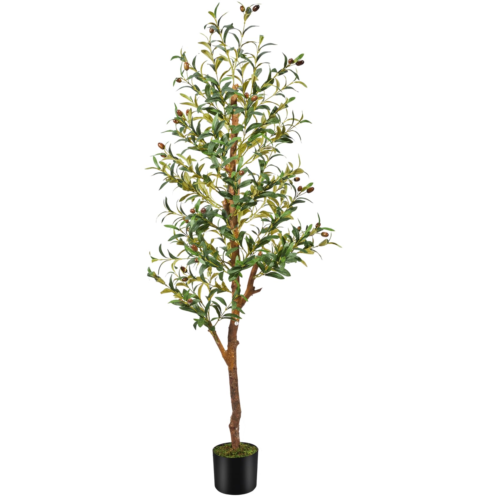 Guheake Artificial Olive Tree 5FT,Tall Faux Olive Tree with with