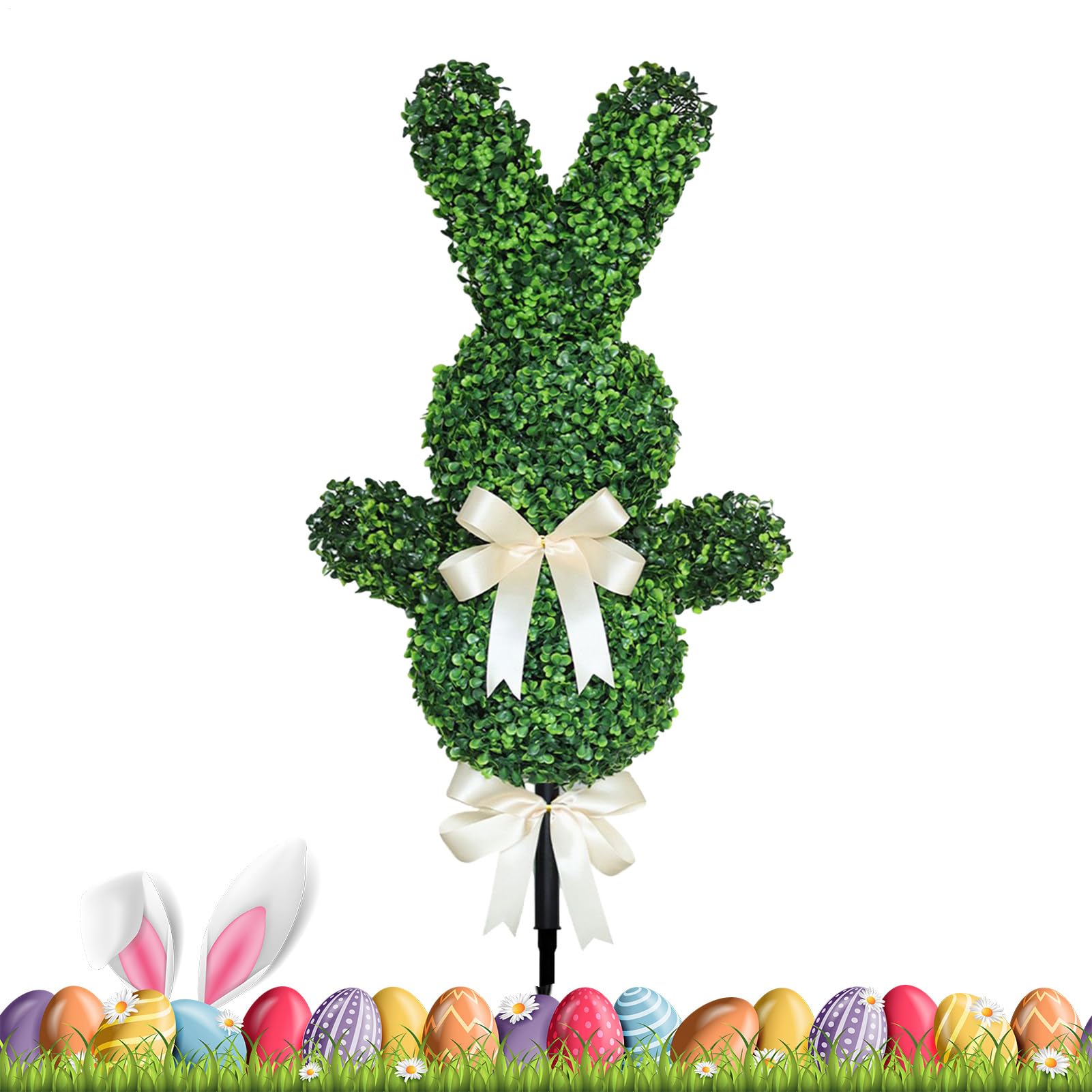 Generisch Personaggio sagomato per esterni | 90 cm boccola decorativa | Personaggio a forma di boccola con picchetto | Per casa, posto di lavoro, esterno, terrazza, giardino, patio, prato e