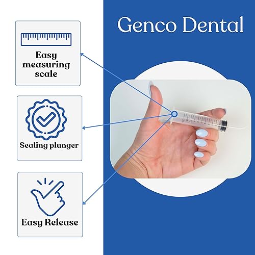 Miniatura 3 de Jeringas de riego de punta curvada de 12cc, jeringa oral  Jeringa dental  Jeringa para líquido, jeringa de muelas del juicio, jeringa de plástico