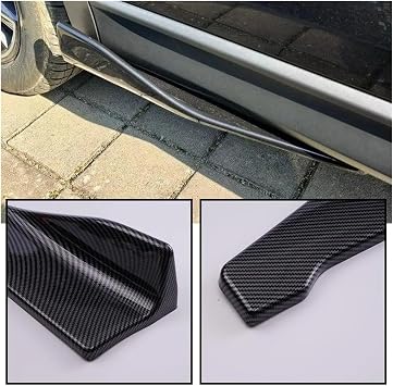 Car Bumper Front Lip Splitter Spoiler For BMW Universal Car Front Rear Bumper Strip Lip Spoiler Diffuser Splitter Scratch Protector 48CM Length(A)