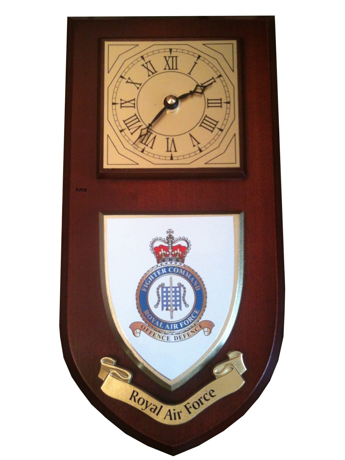 Hunting And Military Store Raf Fighter Command Royal Air Force Regimental Military Wall Plaque & Clock