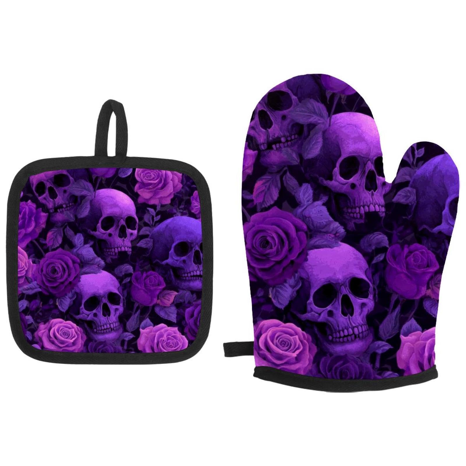 Gants de cuisine isolants violets pour ne plus se brûler au four