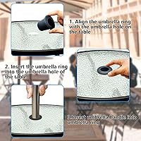 Vista 4 de Enchufe de anillo para sombrilla de mesa de patio, soporte de cuña de cono de sombrilla, 1 paquete, adecuado para 1.5 pulgadas (1.496 in) al aire