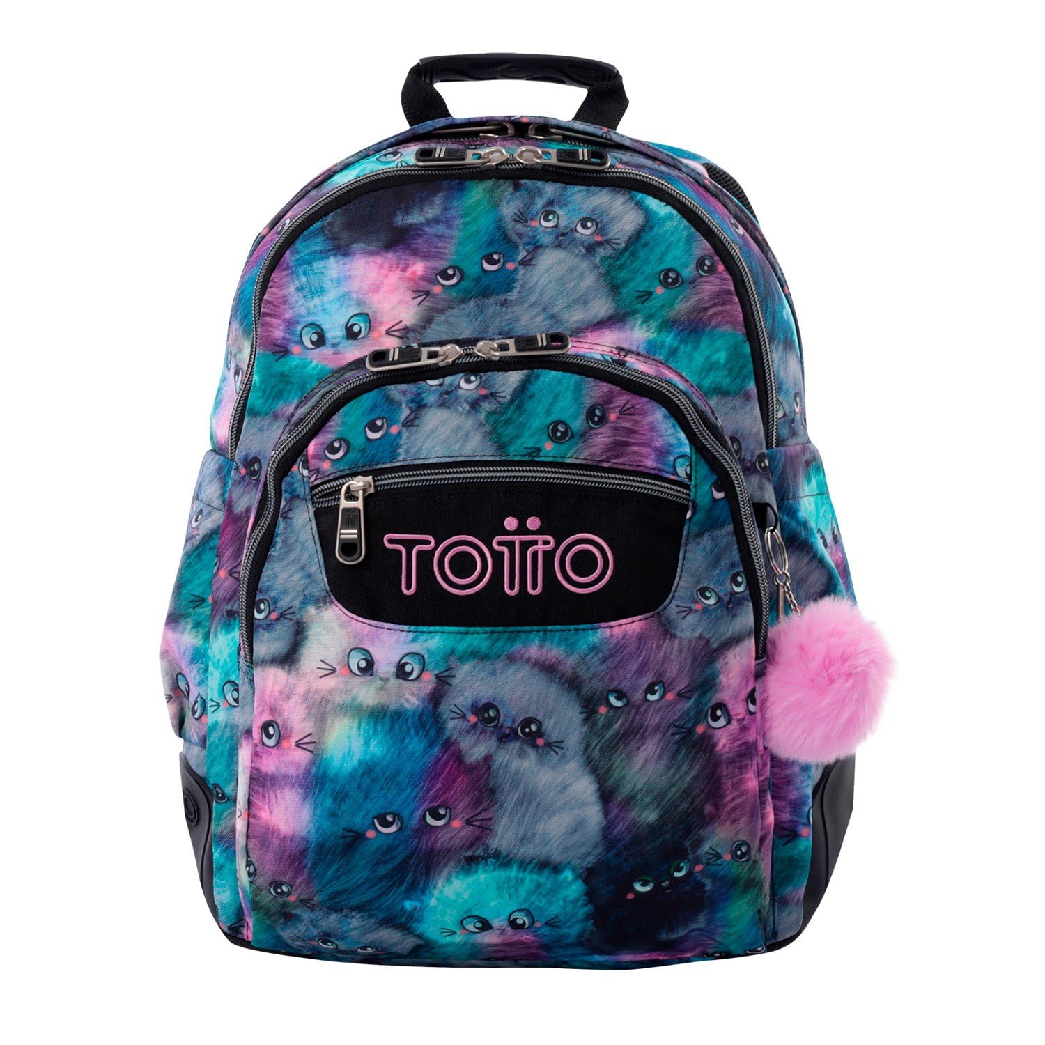 TOTTO Mochila Escolar Grande, Modelo Rayol, Capacidad 19 L, 3 Compartimentos, 2 Bolsillos Botella, Bolsillo para PC 14", Espaldar Ergonómico con Flujo de Aire, Correas en S