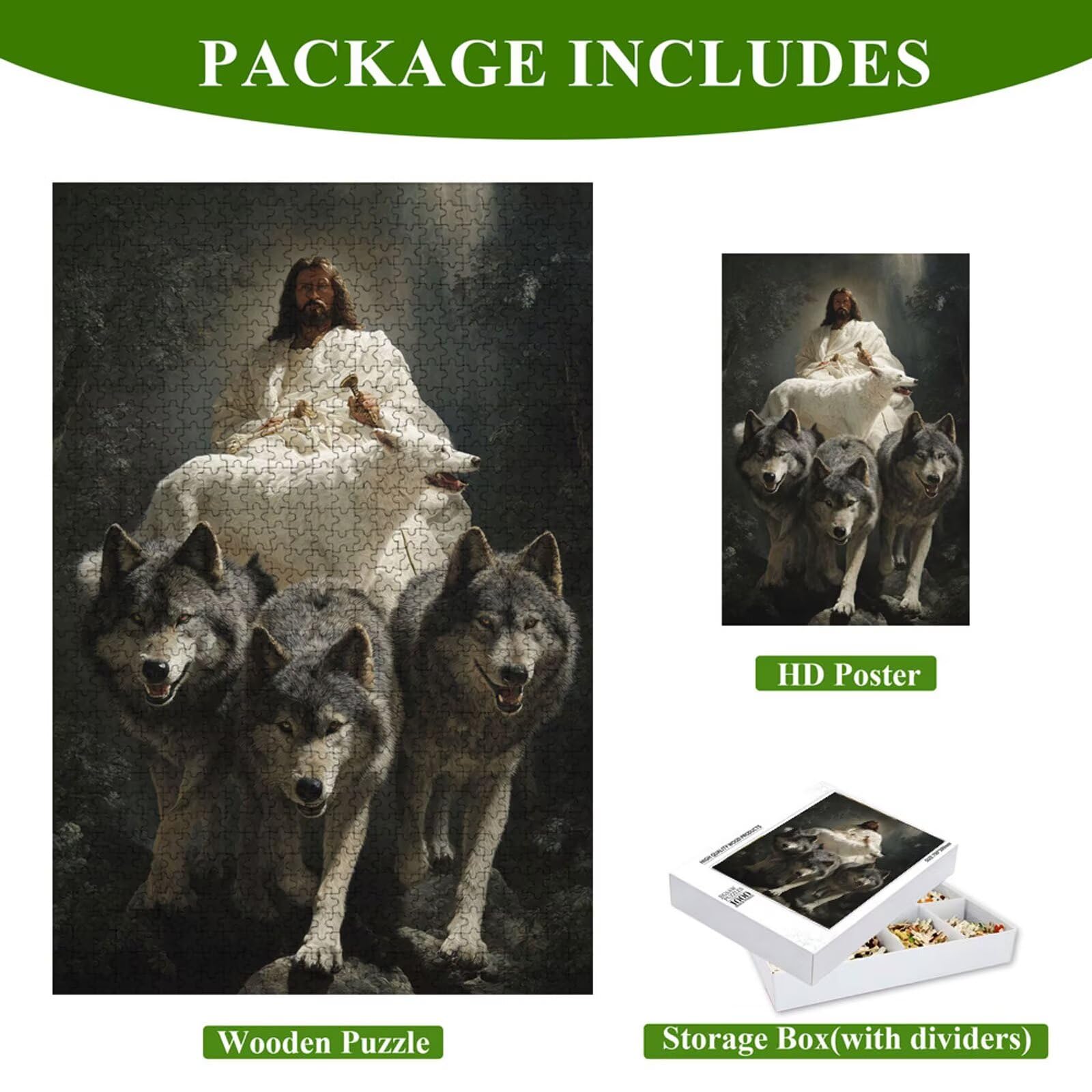 4000 Pezzi Puzzle Adulti - Animale & Uomo - Fabbricazione in Legno Robusto (Forma Classica) - Decorazione Murale con Poster - Prodotto Riservato ad Adulti e 14 Anni in Su (147x105cm) P3#1295