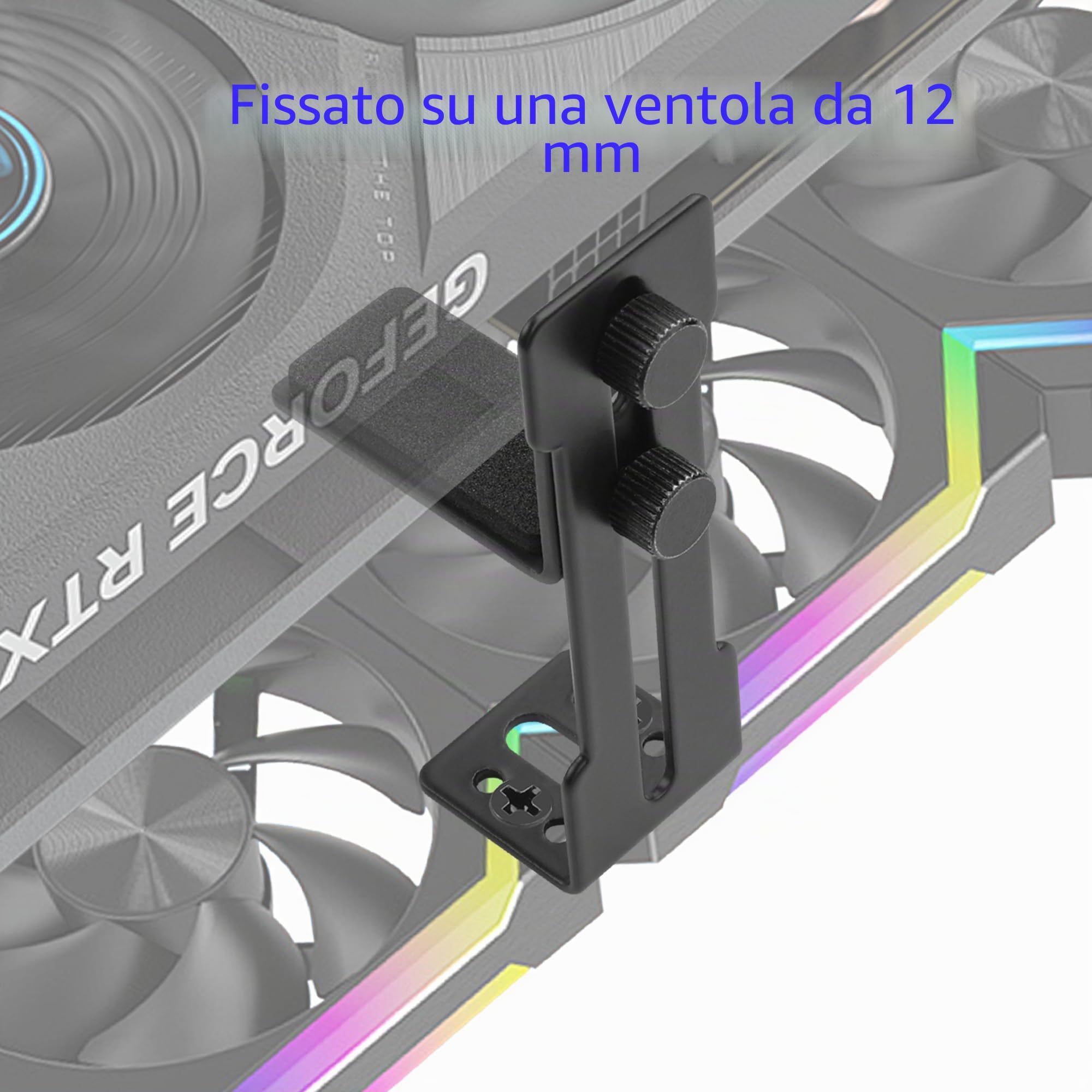 YAODHAOD Staffa Di Supporto Anti-Sag Per GPU – Altezza Regolabile 1.5-19.1 Cm, Alluminio CNC Con Livella A Bolla, Cuscinetti Antiscivolo - 2