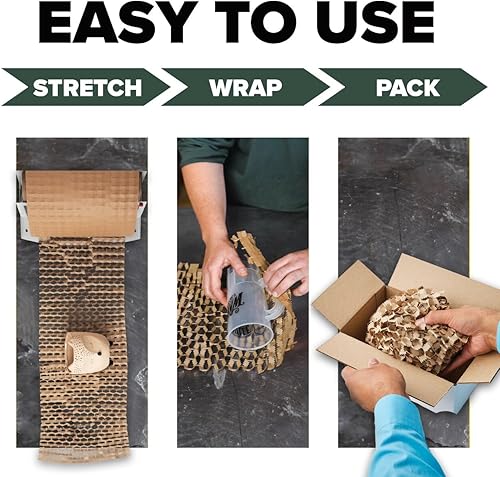 Miniatura 13 de Scotch Cushion Lock - Dispensador de envoltura protectora recargable, solución de embalaje sostenible para embalaje, envío y mudanza, para envoltura