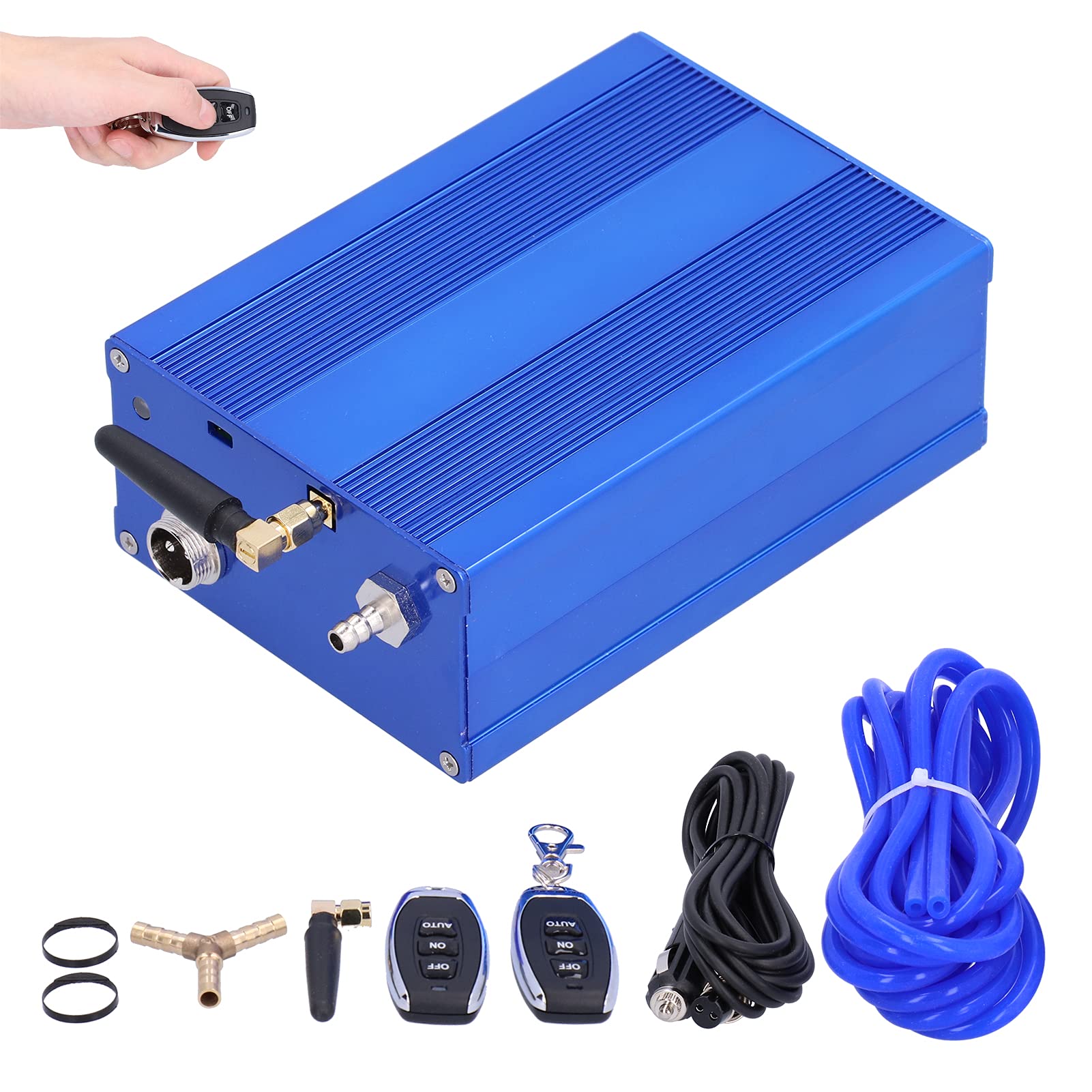 Controlador de Válvula de Gas de Escape, Válvula de Escape Azul -kit de Plástico Universal para el Automóvil