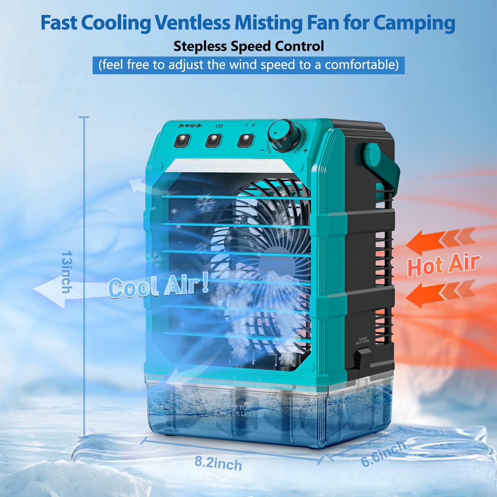 Amazon | Uniqwamo ミストファン ポータブル マキタ 18Vバッテリー