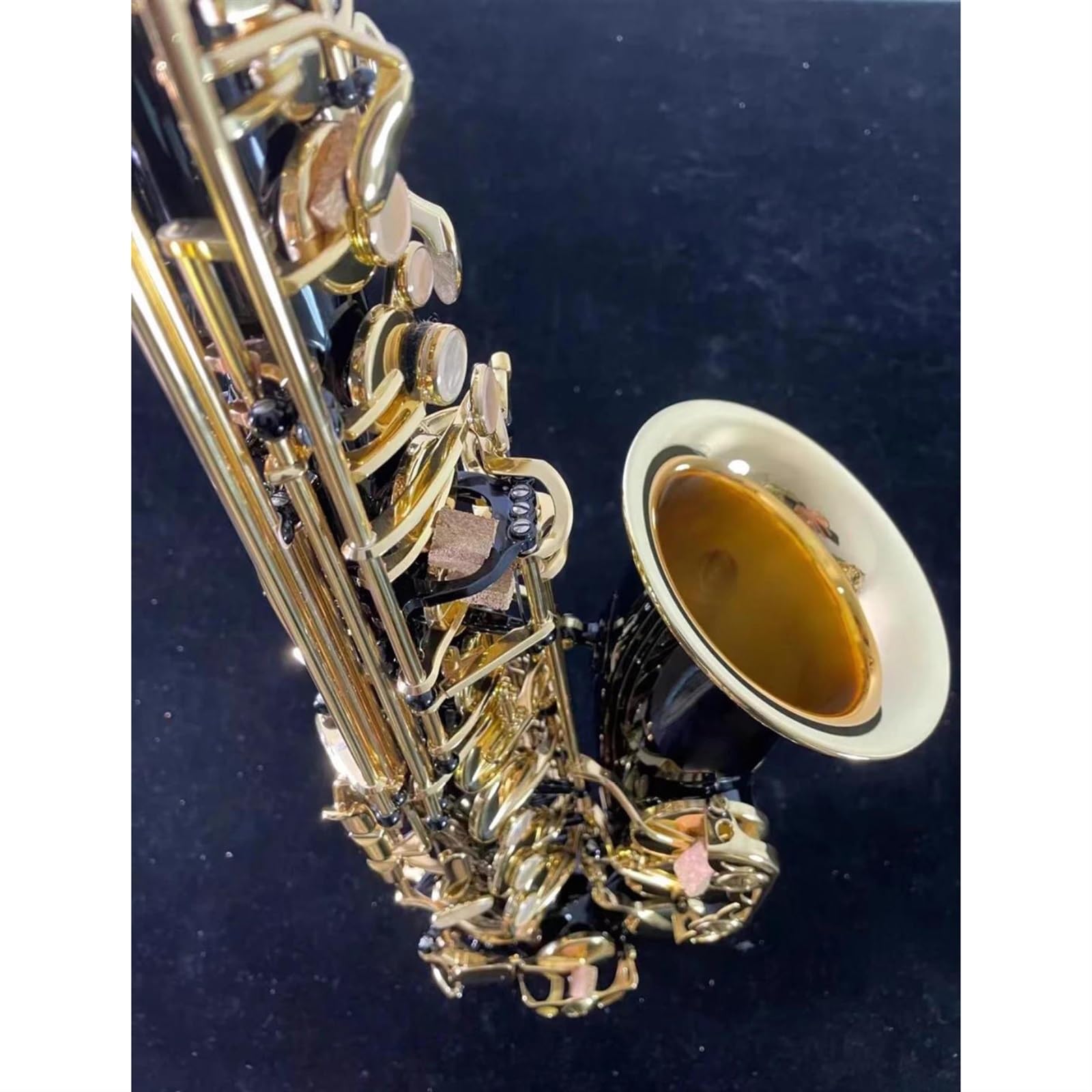sassofono Sassofono Contralto Mib Nichel Nero Oro Sax Contralto Professionale Sassofono Jazz Strumento A Fiato (Color : Leather bag)