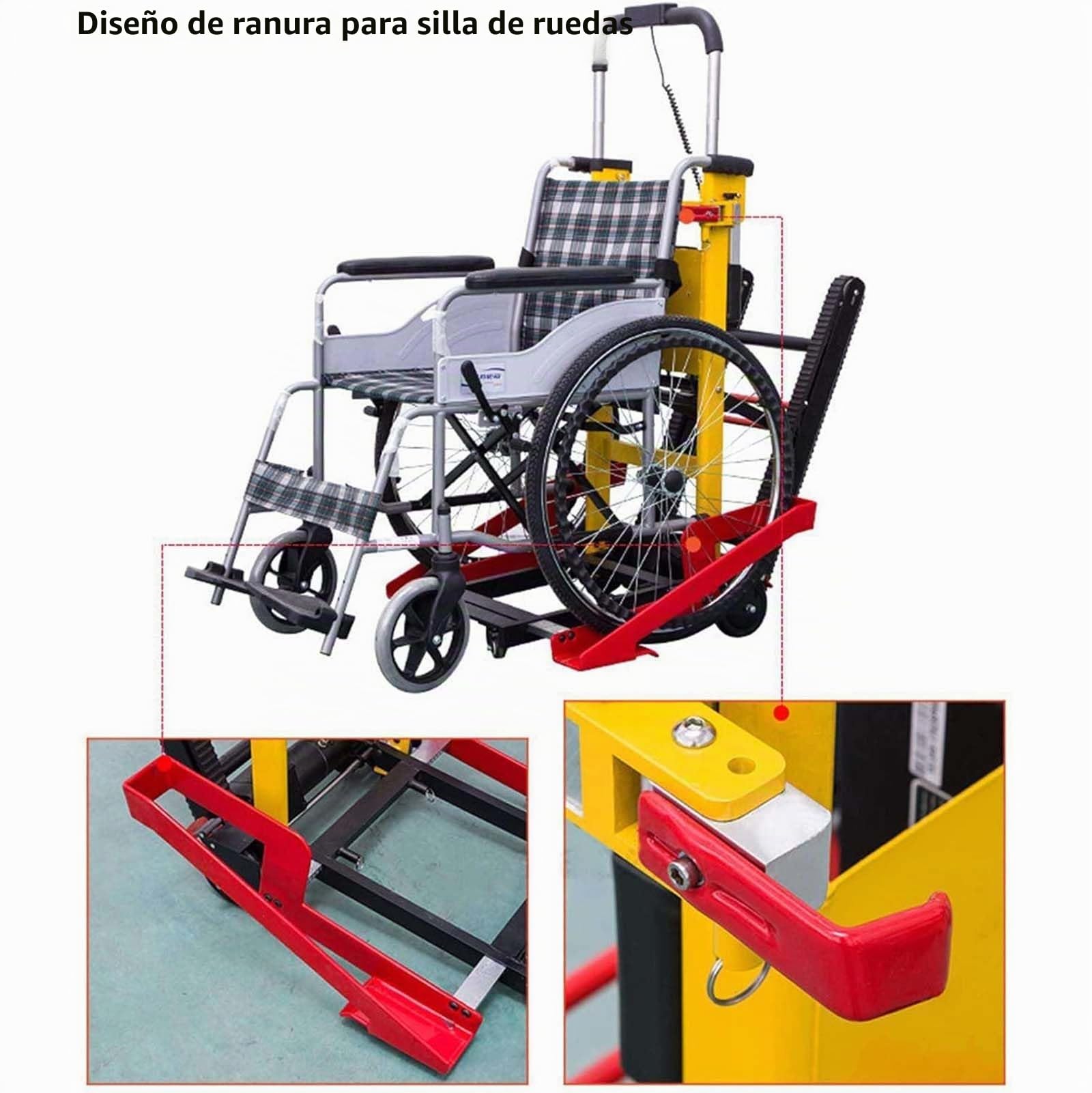 Elevador De Escaleras EléCtrico para Silla De Ruedas Silla Plegable para Subir Escaleras Salvaescaleras para El Hogar para Personas Mayores Motor Potente Bajo Nivel De Ruido